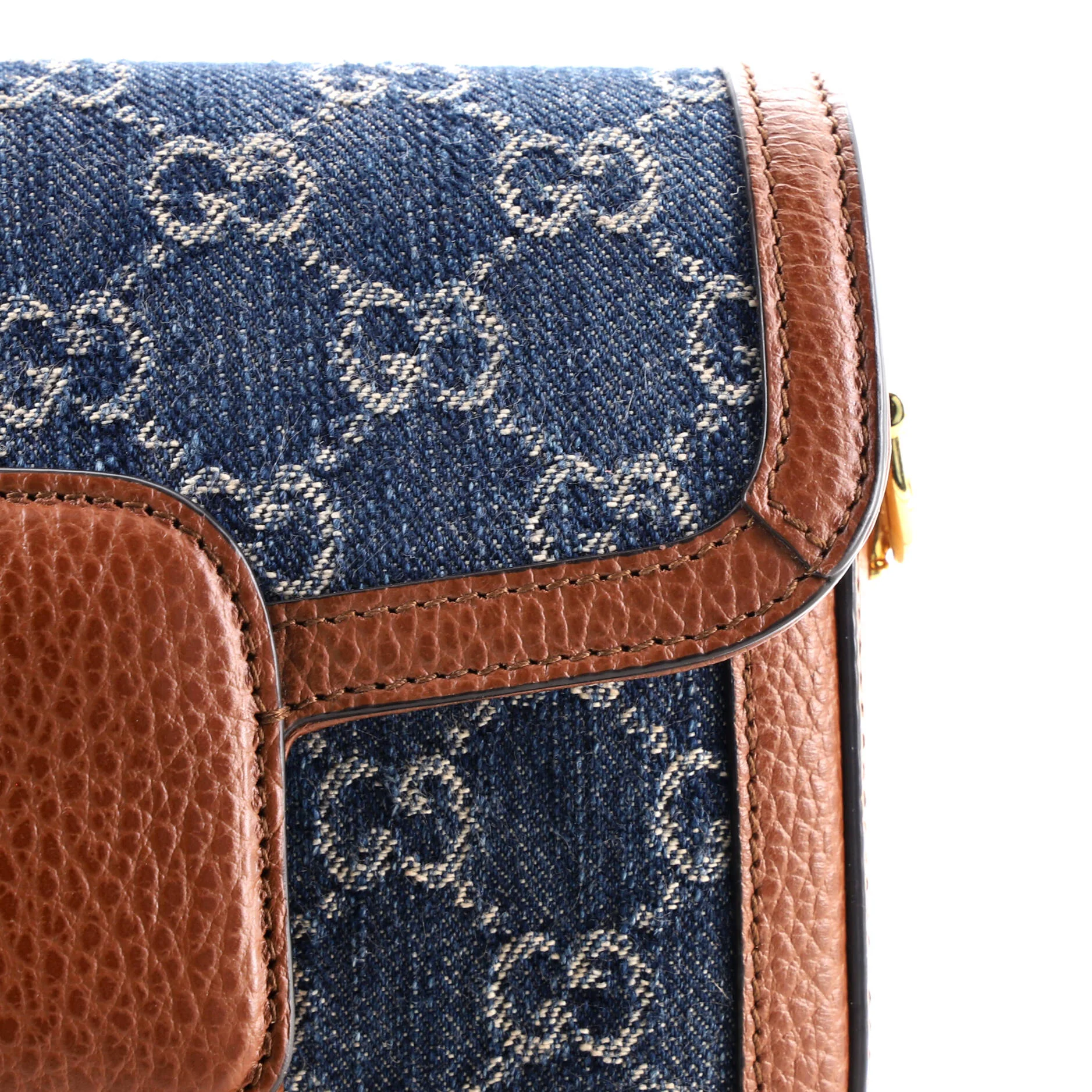 Horsebit 1955 Shoulder Bag GG Denim Mini - Image 6