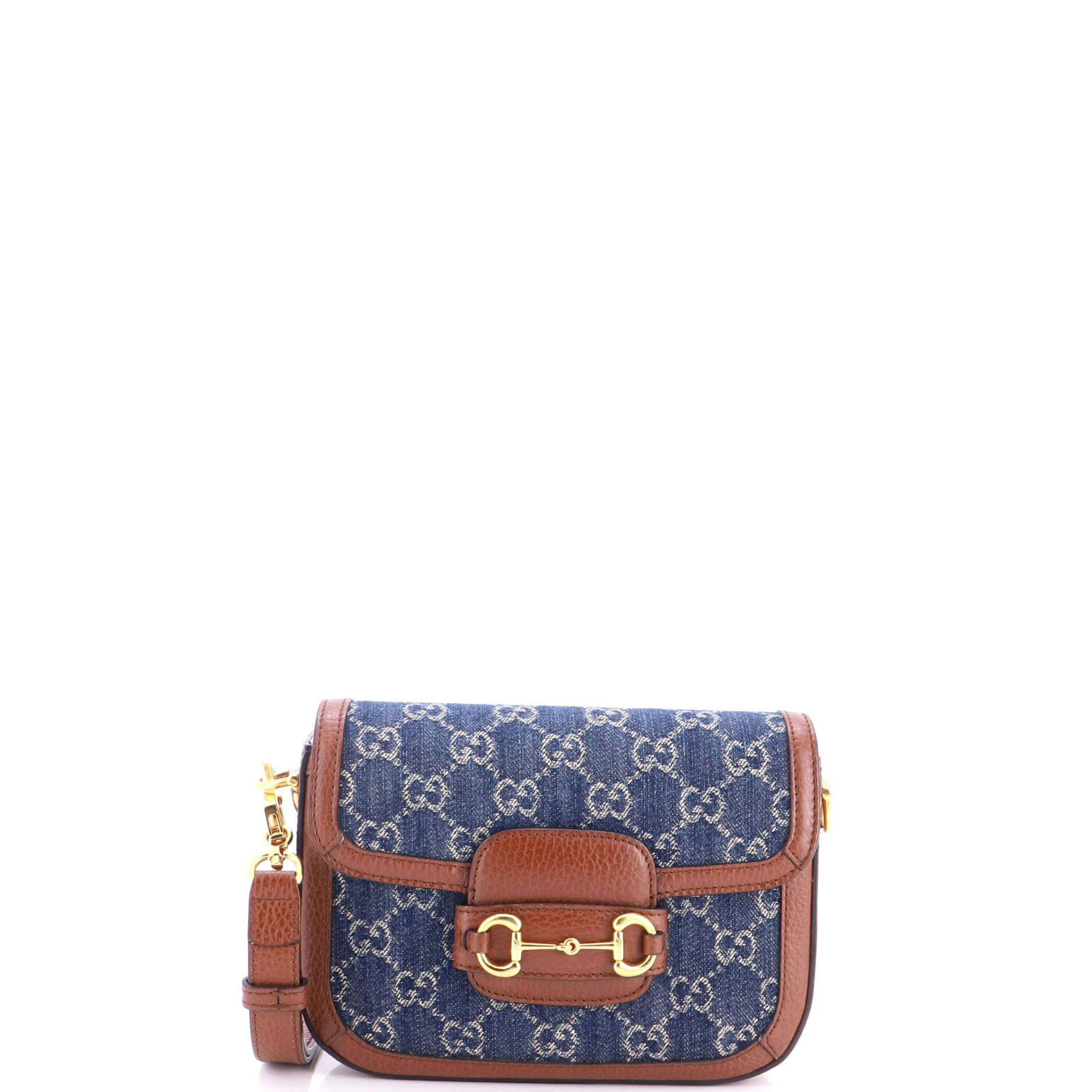 Horsebit 1955 Shoulder Bag GG Denim Mini
