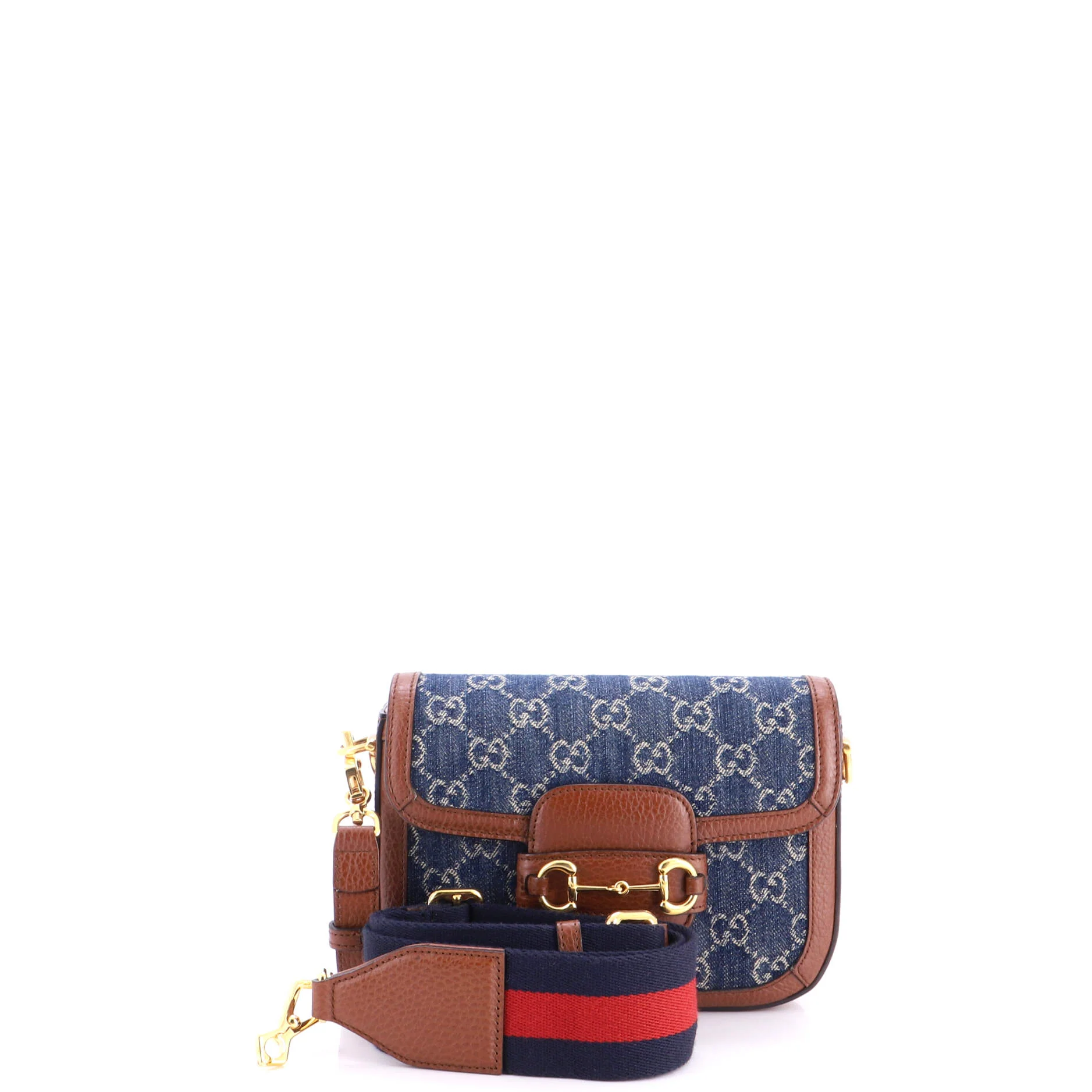Horsebit 1955 Shoulder Bag GG Denim Mini - Image 2
