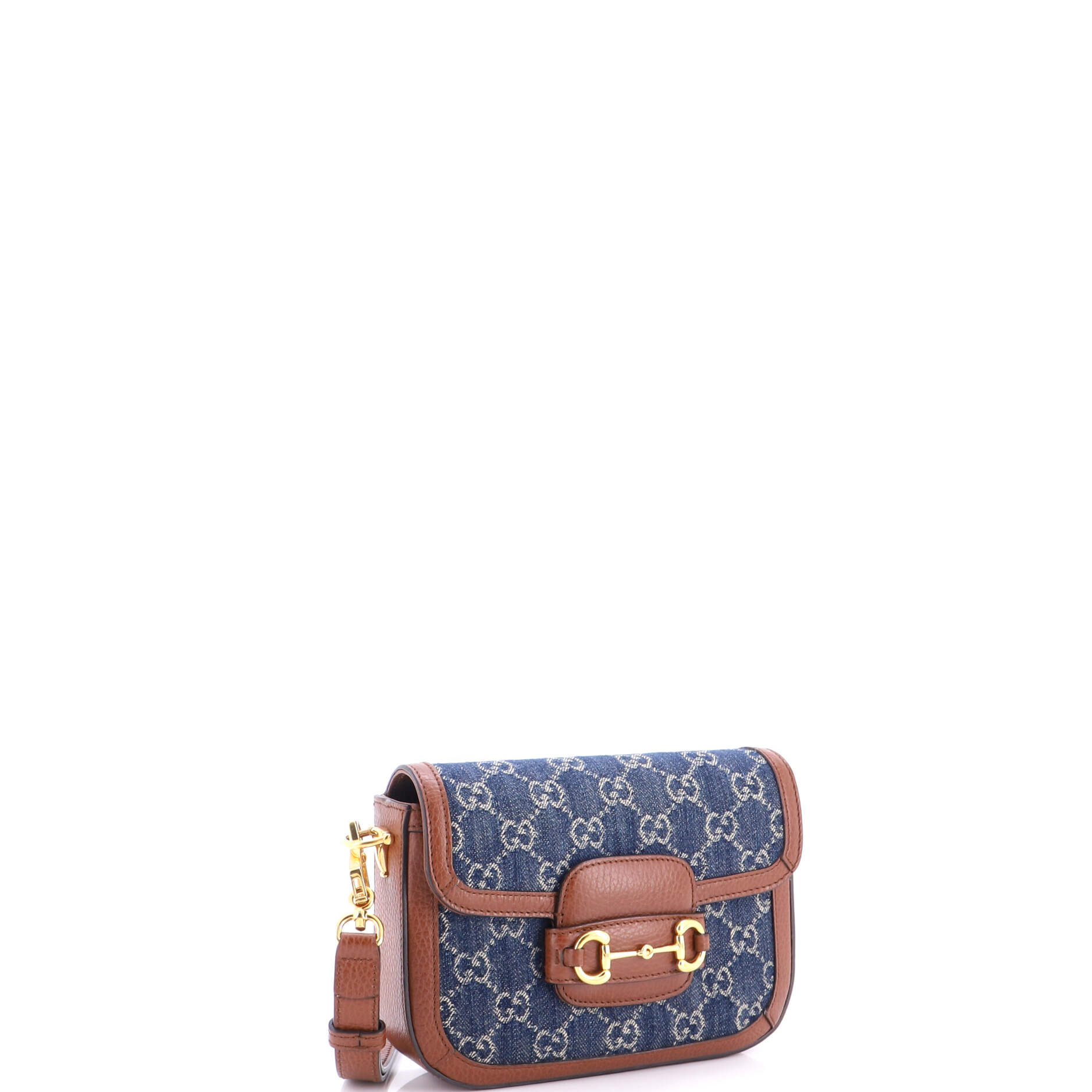 Horsebit 1955 Shoulder Bag GG Denim Mini - Image 3
