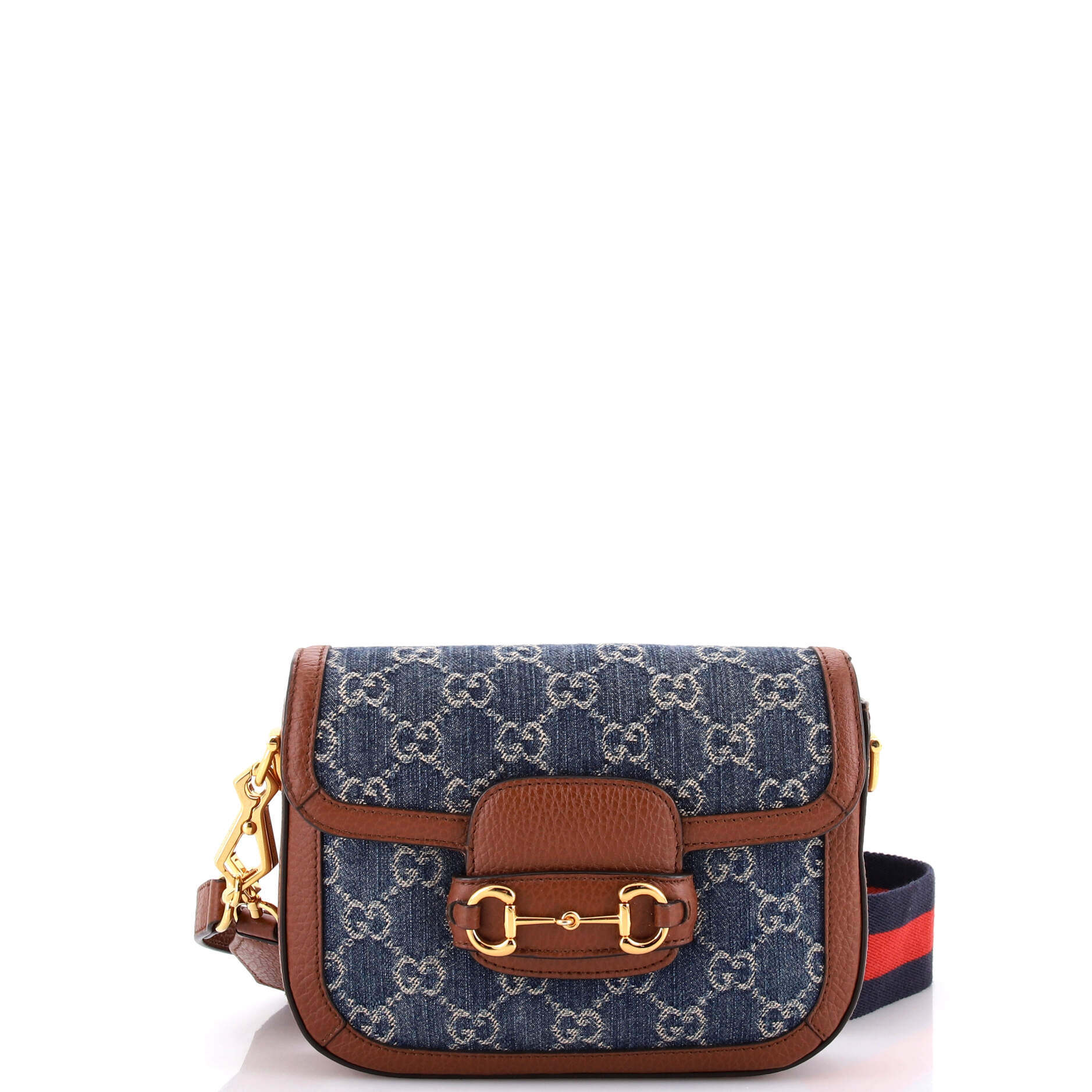 Horsebit 1955 Shoulder Bag GG Denim Mini
