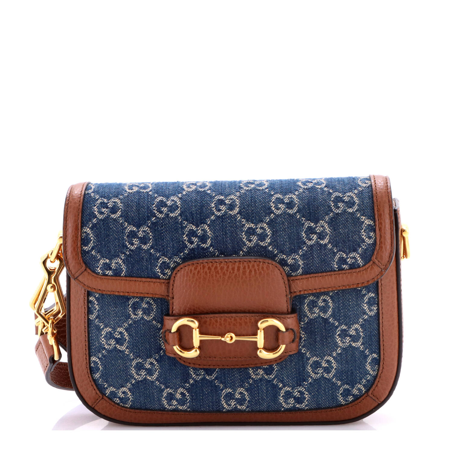 Horsebit 1955 Shoulder Bag GG Denim Mini