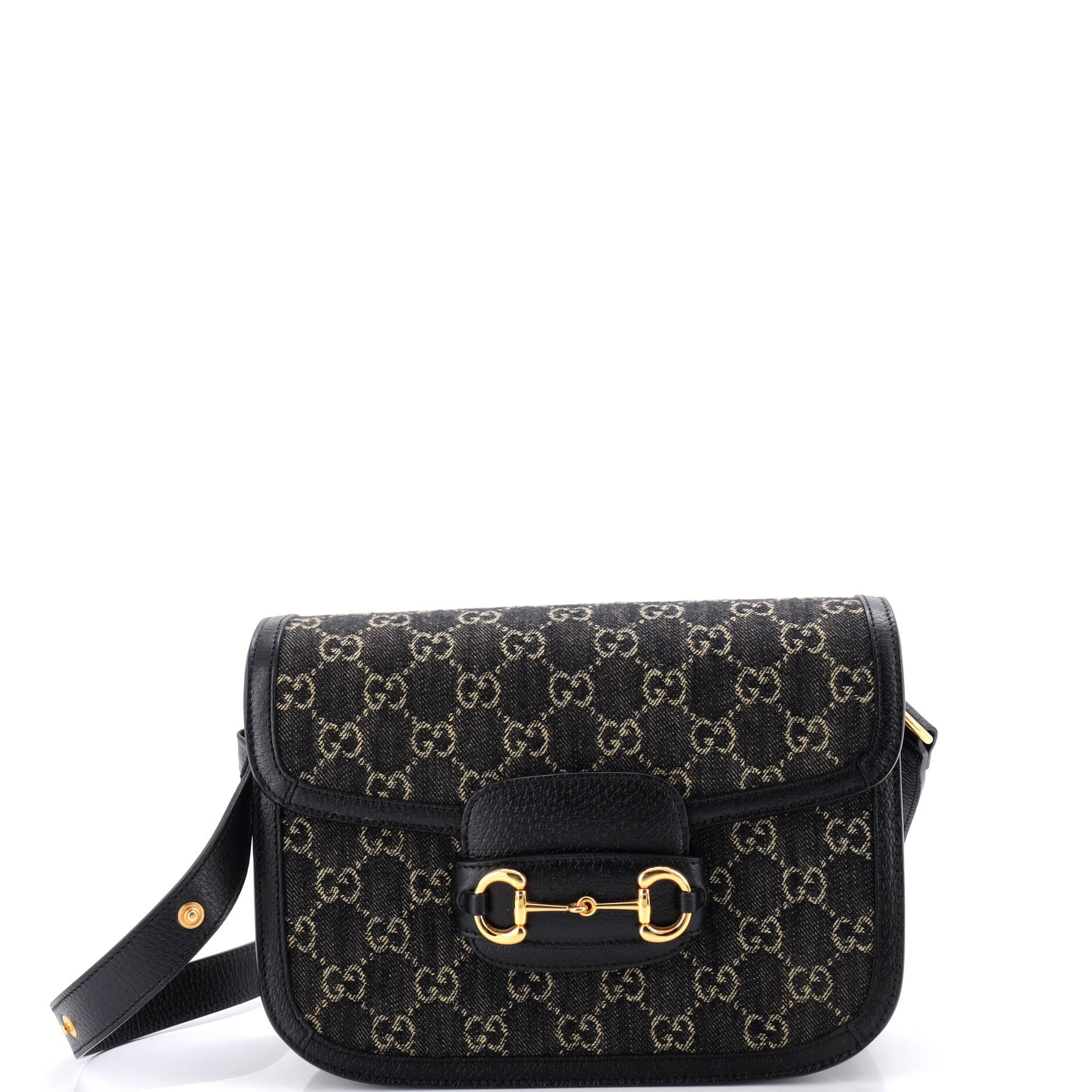 Horsebit 1955 Shoulder Bag GG Denim Small