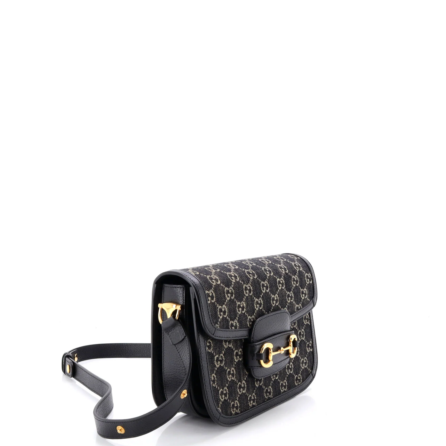 Horsebit 1955 Shoulder Bag GG Denim Small - Image 2