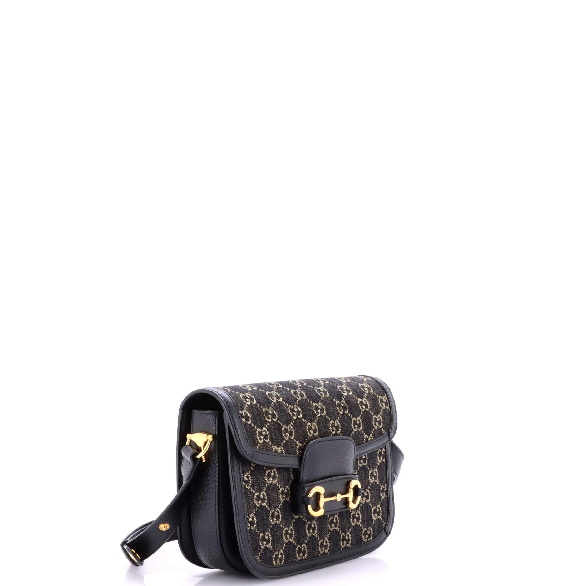 Horsebit 1955 Shoulder Bag GG Denim Small - Image 2
