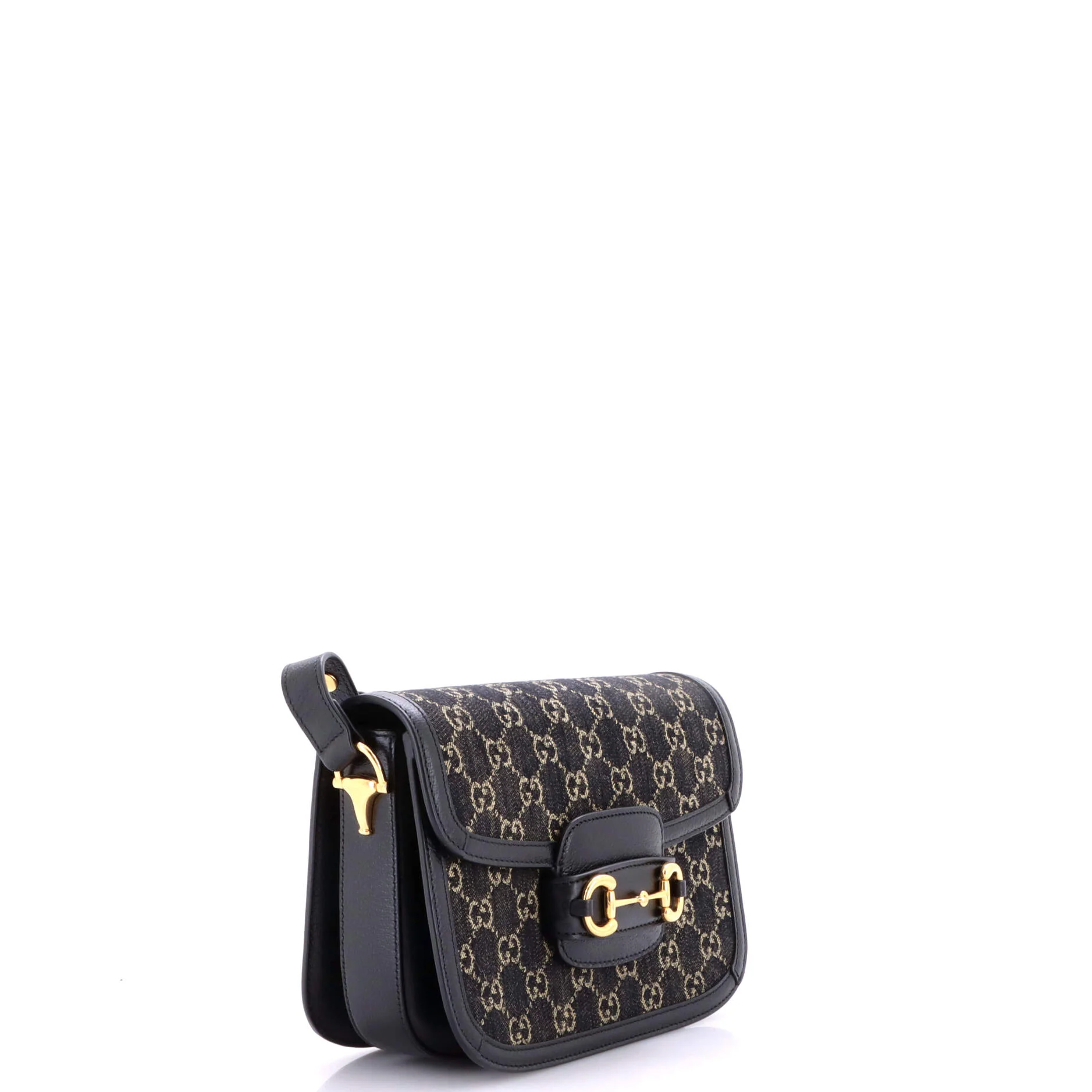Horsebit 1955 Shoulder Bag GG Denim Small - Image 2