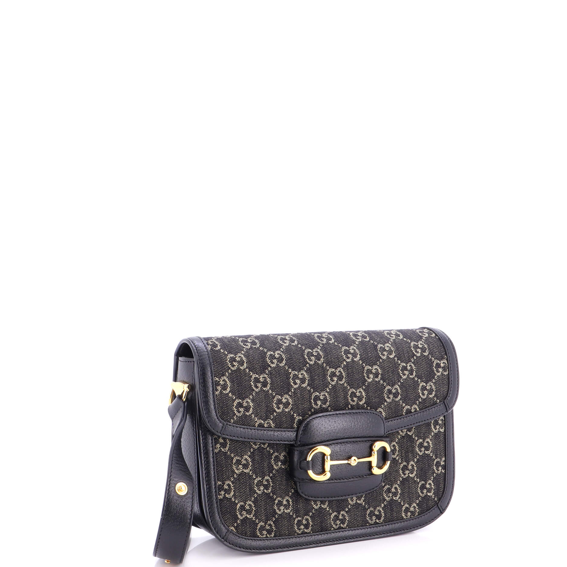 Horsebit 1955 Shoulder Bag GG Denim Small - Image 2