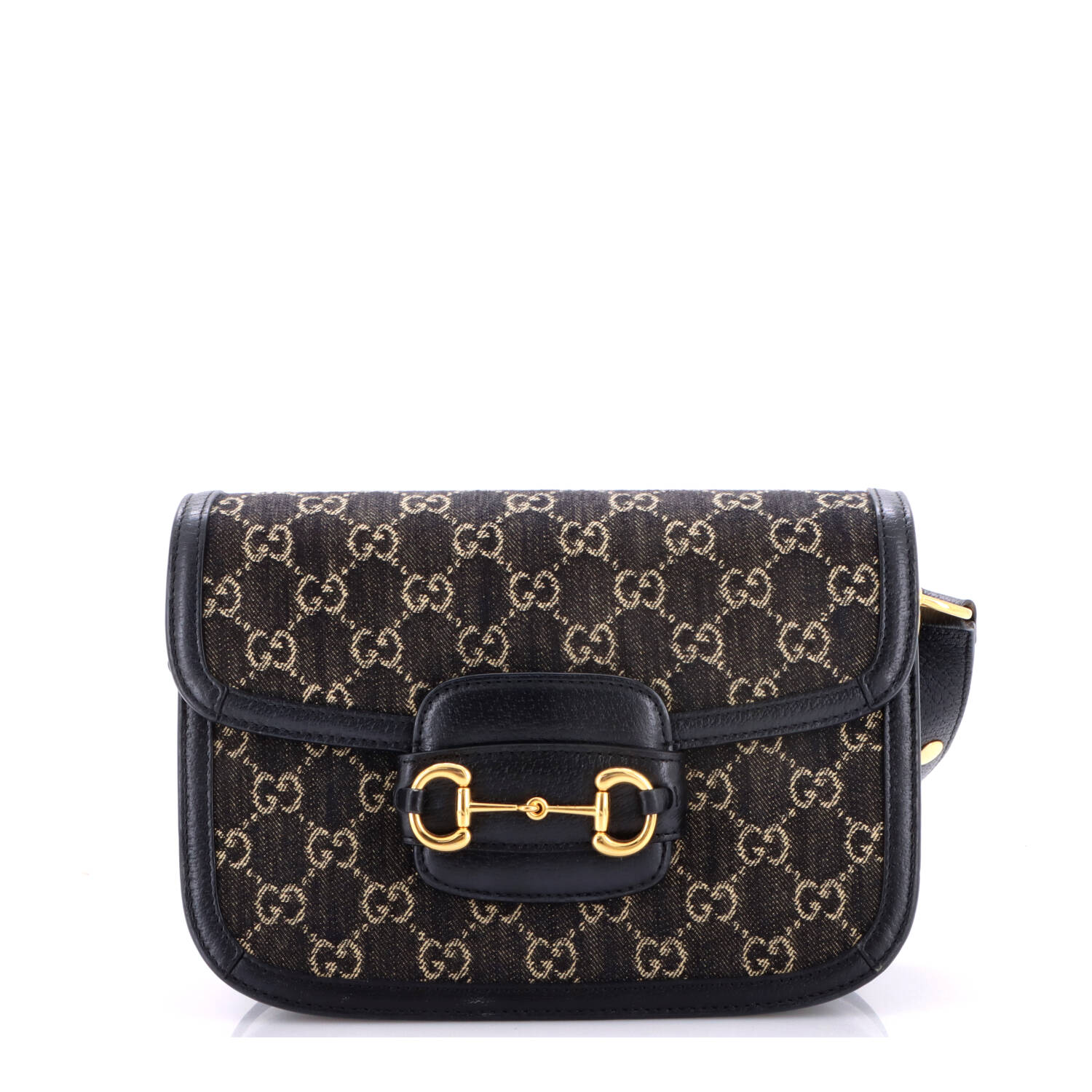 Horsebit 1955 Shoulder Bag GG Denim Small
