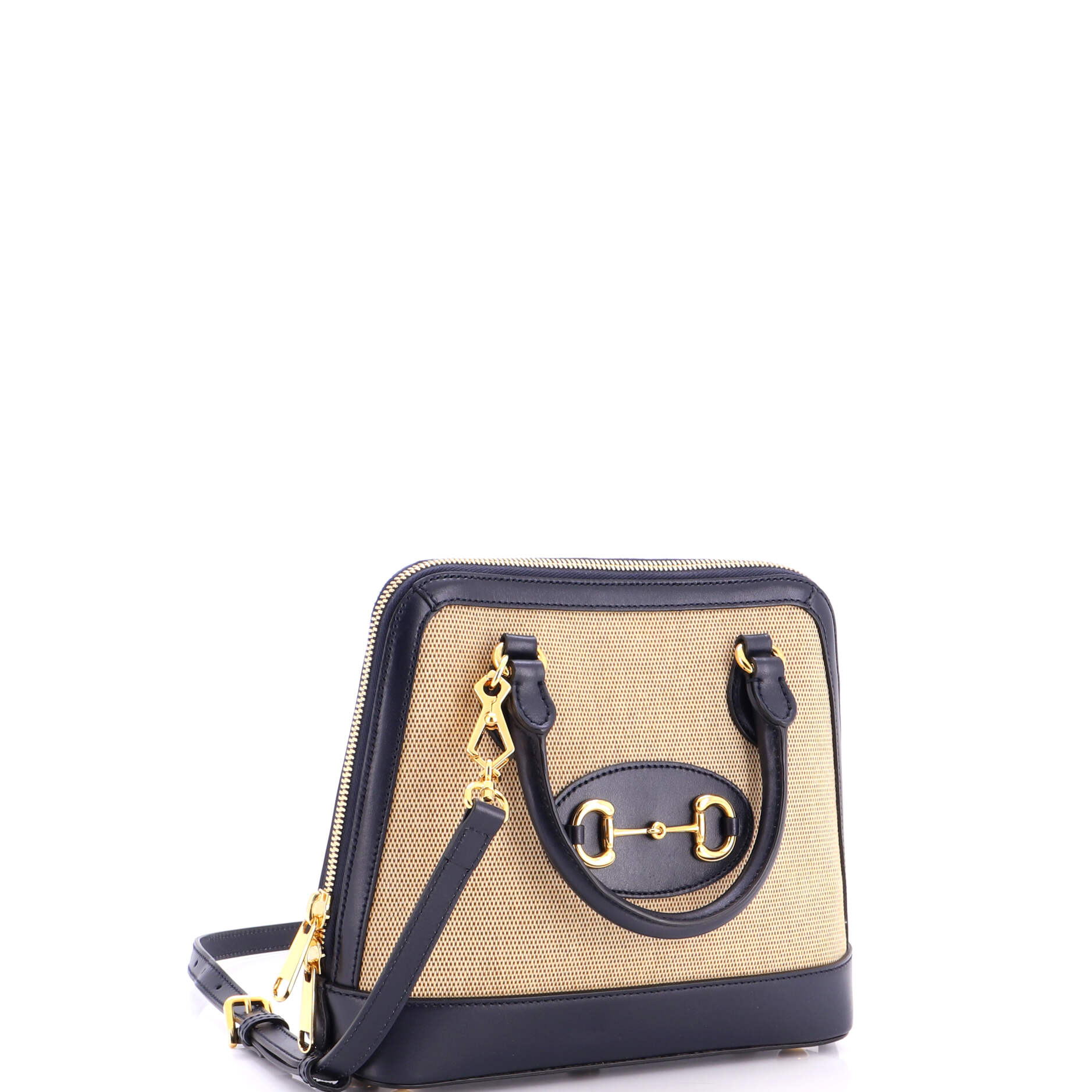 Horsebit 1955 Top Handle Bag Canvas Small - Image 2