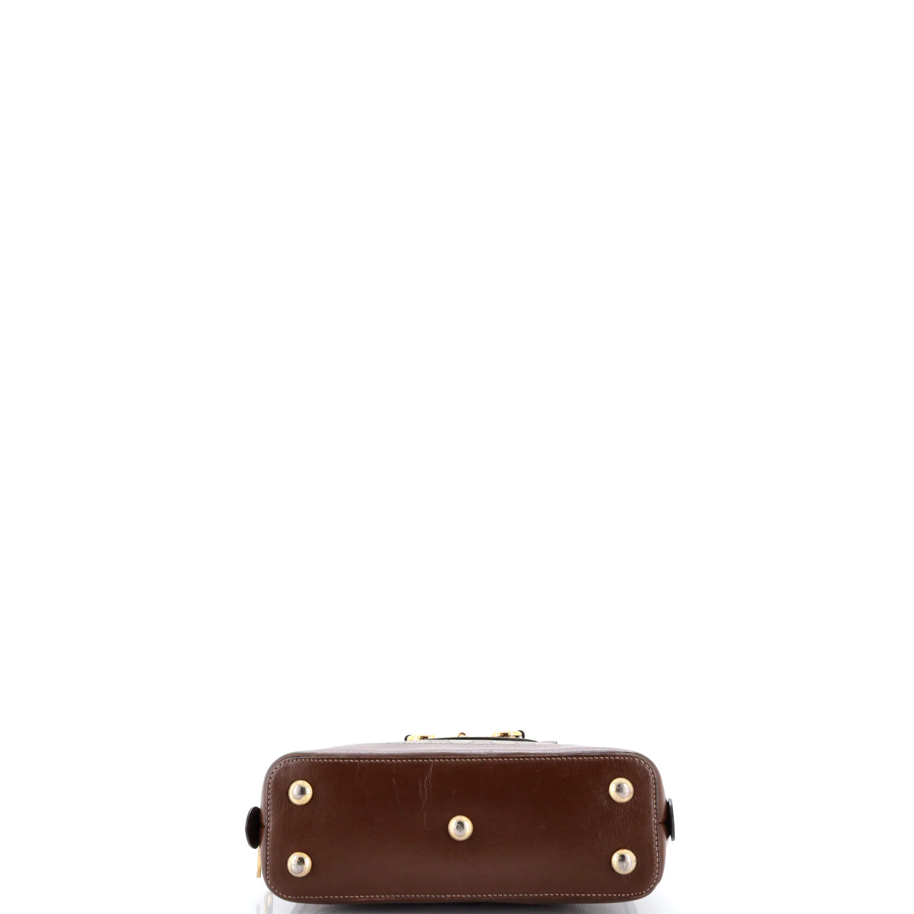 Horsebit 1955 Top Handle Bag GG Coated Canvas with Leather Small - Image 4