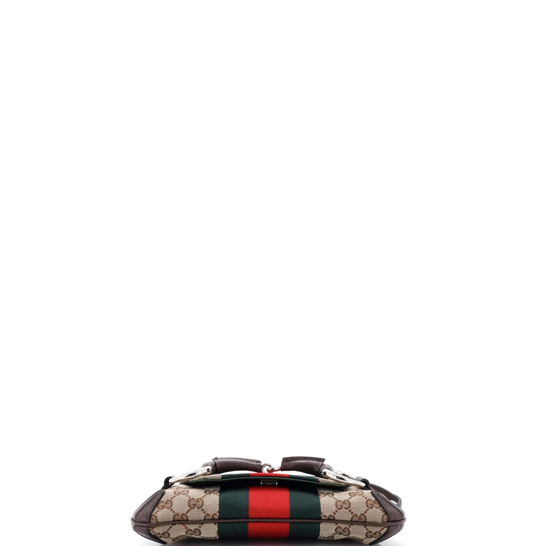 Horsebit NM Web Chain Clutch GG Canvas Small - Image 4