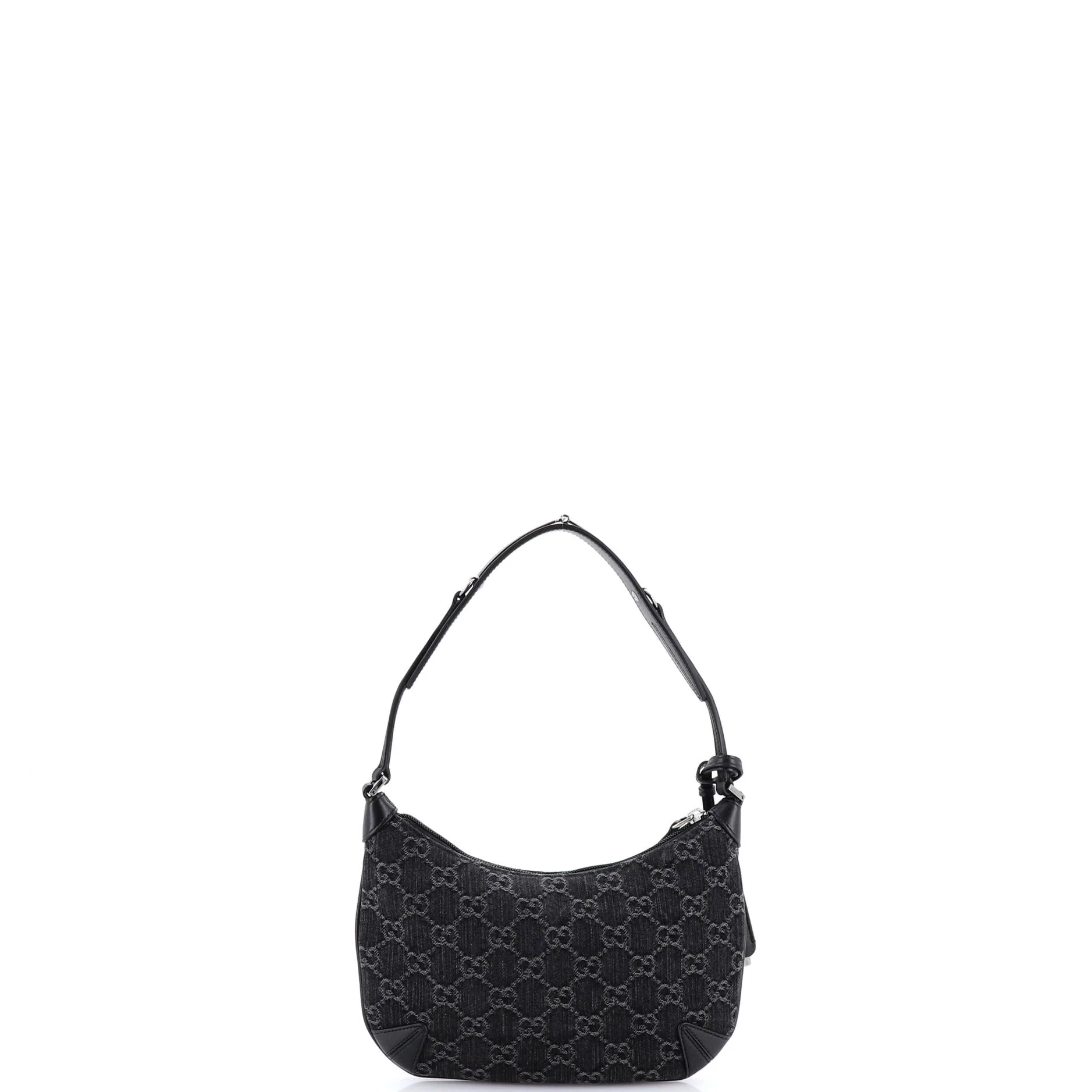 Horsebit Slim Shoulder Bag GG Denim with Leather Small - Image 3