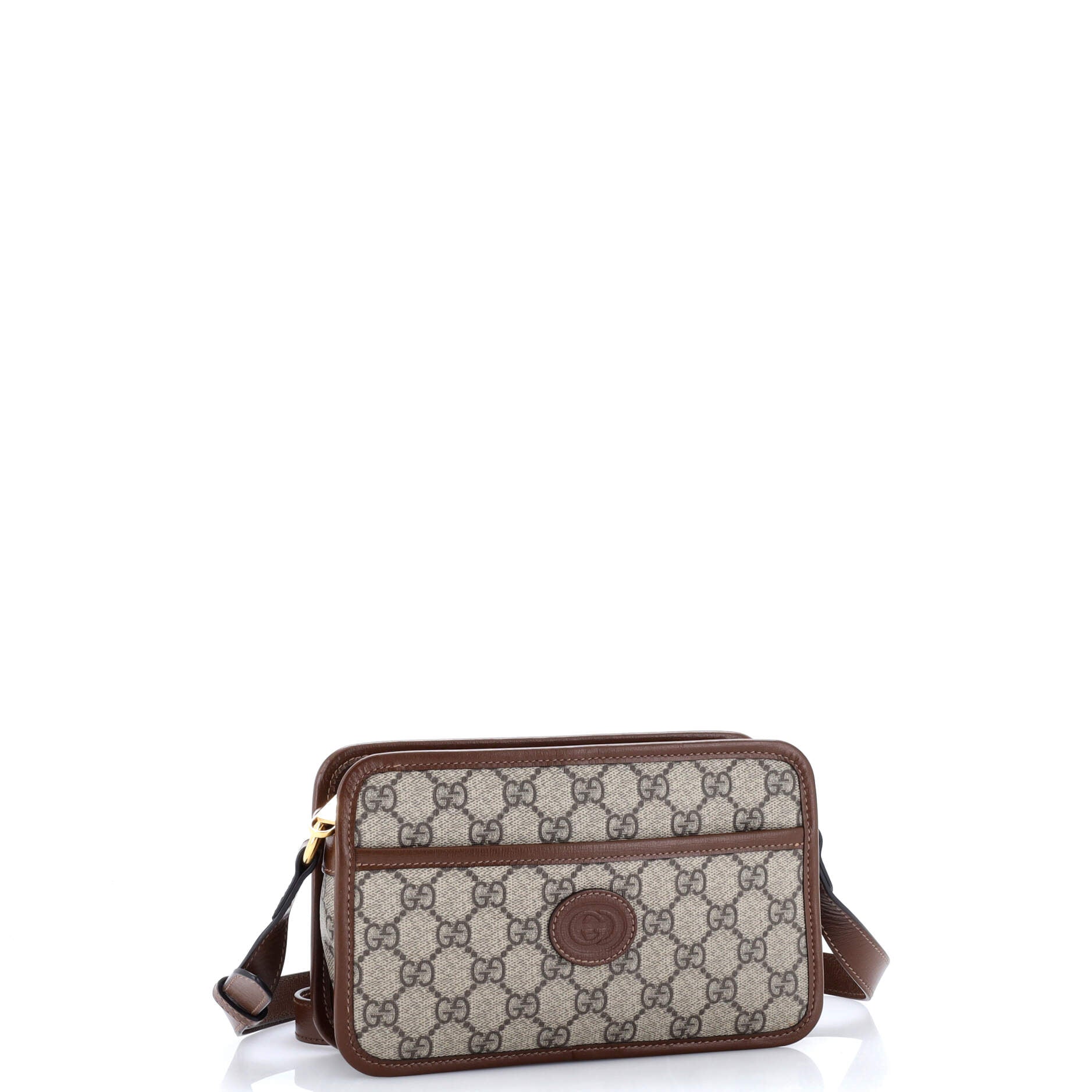 Interlocking G Patch Camera Bag GG Coated Canvas Mini - Image 2