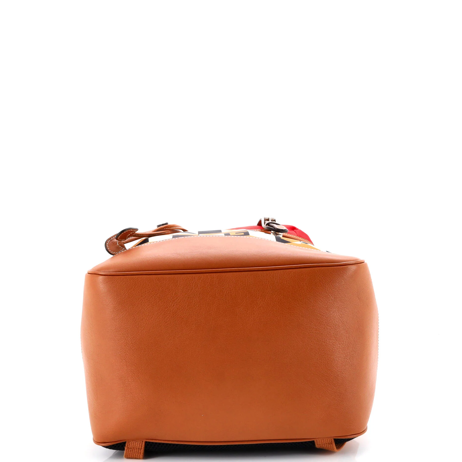 Interlocking G Patch Flap Buckle Backpack Printed Nylon with Canvas and Leather - Image 4