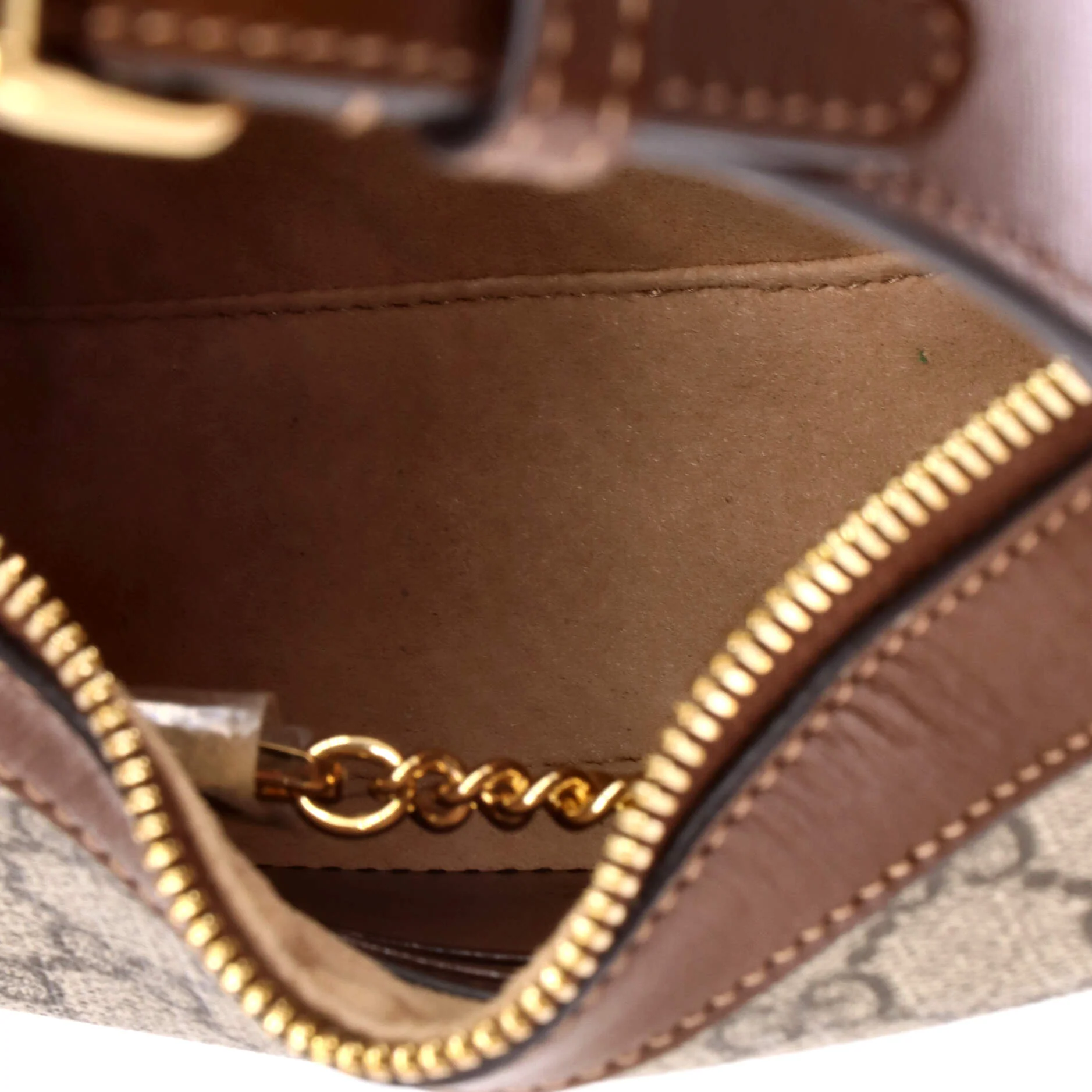 Interlocking G Patch Half Moon Hobo GG Coated Canvas Mini - Image 5