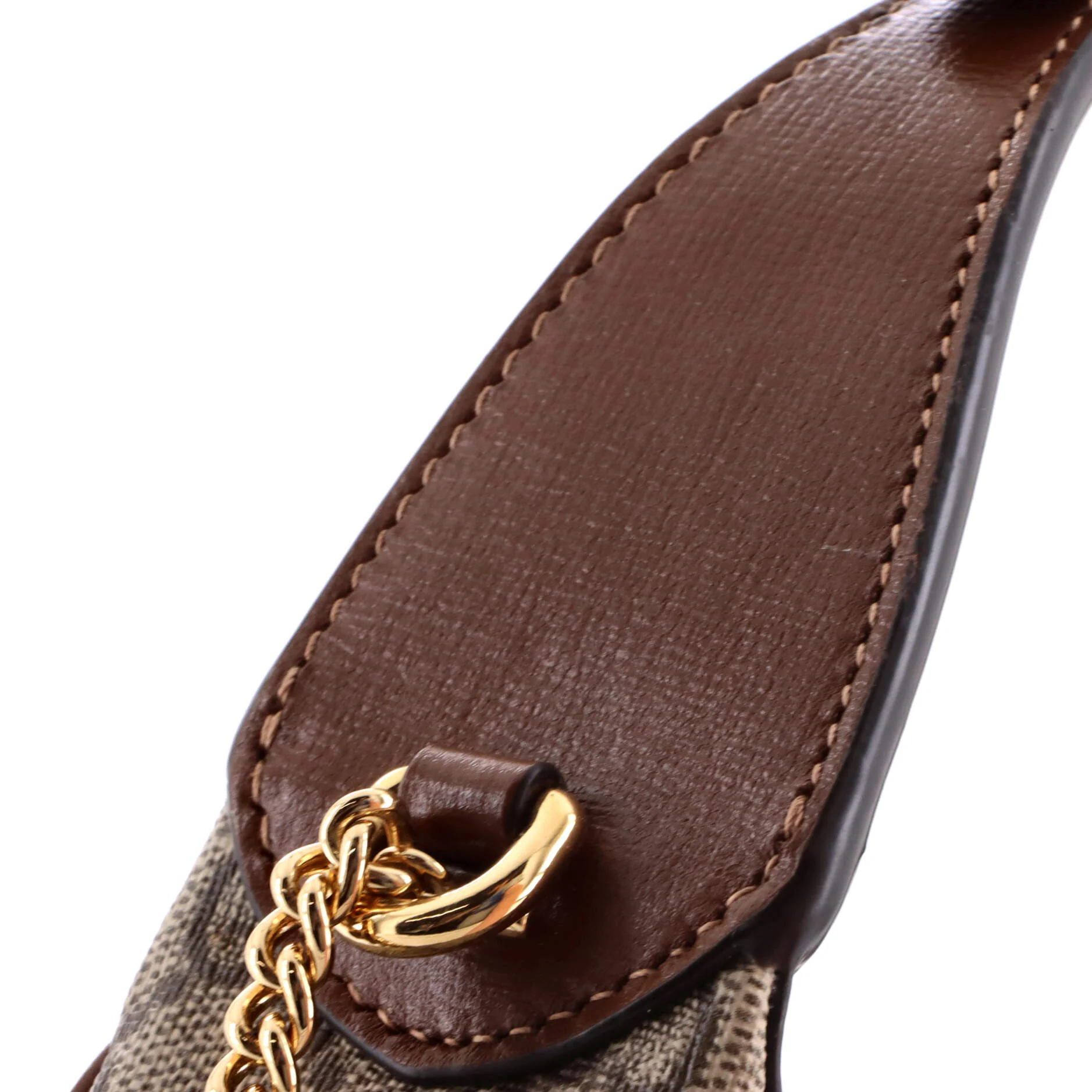 Interlocking G Patch Half Moon Hobo GG Coated Canvas Mini - Image 7