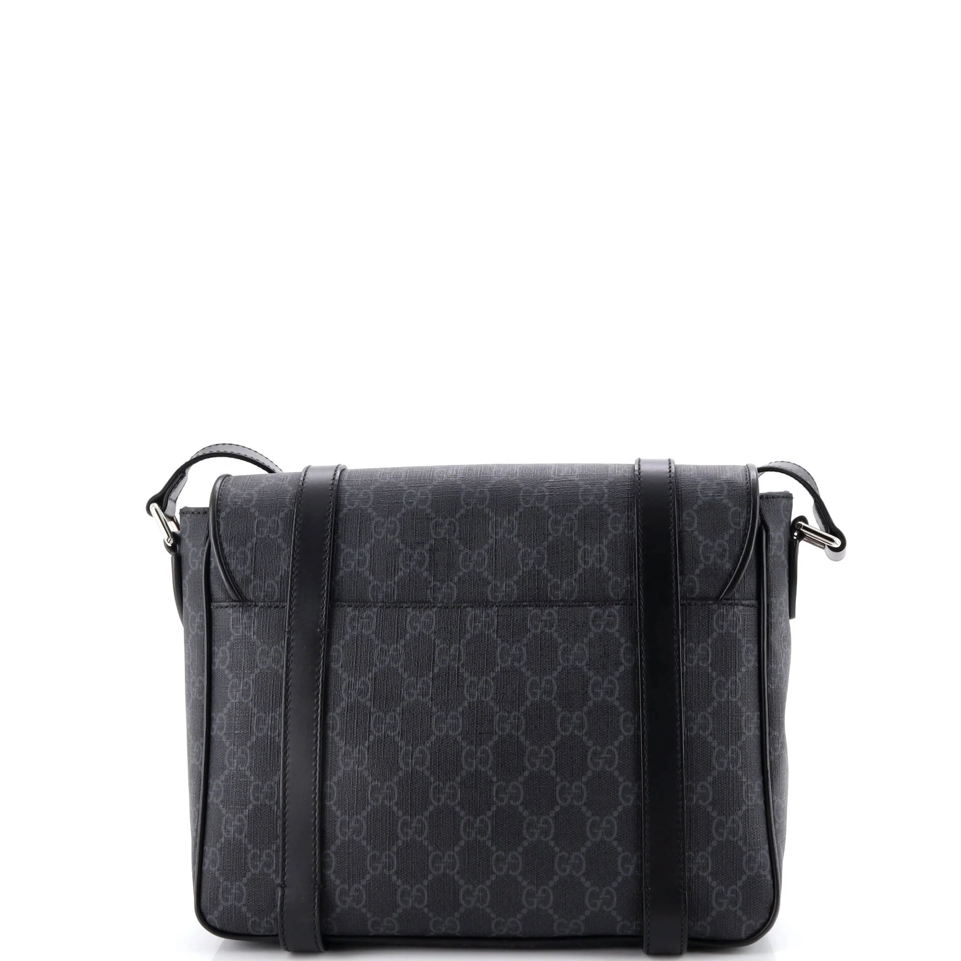 Interlocking G Patch Messenger Bag GG Coated Canvas with Leather Medium - Image 3