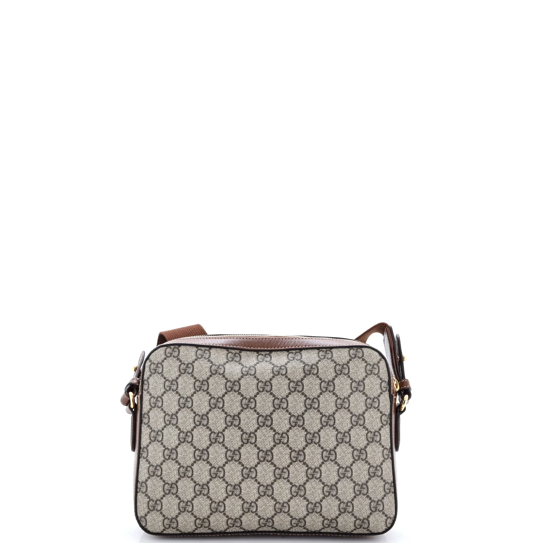 Interlocking G Patch Messenger Camera Bag GG Coated Canvas - Image 3