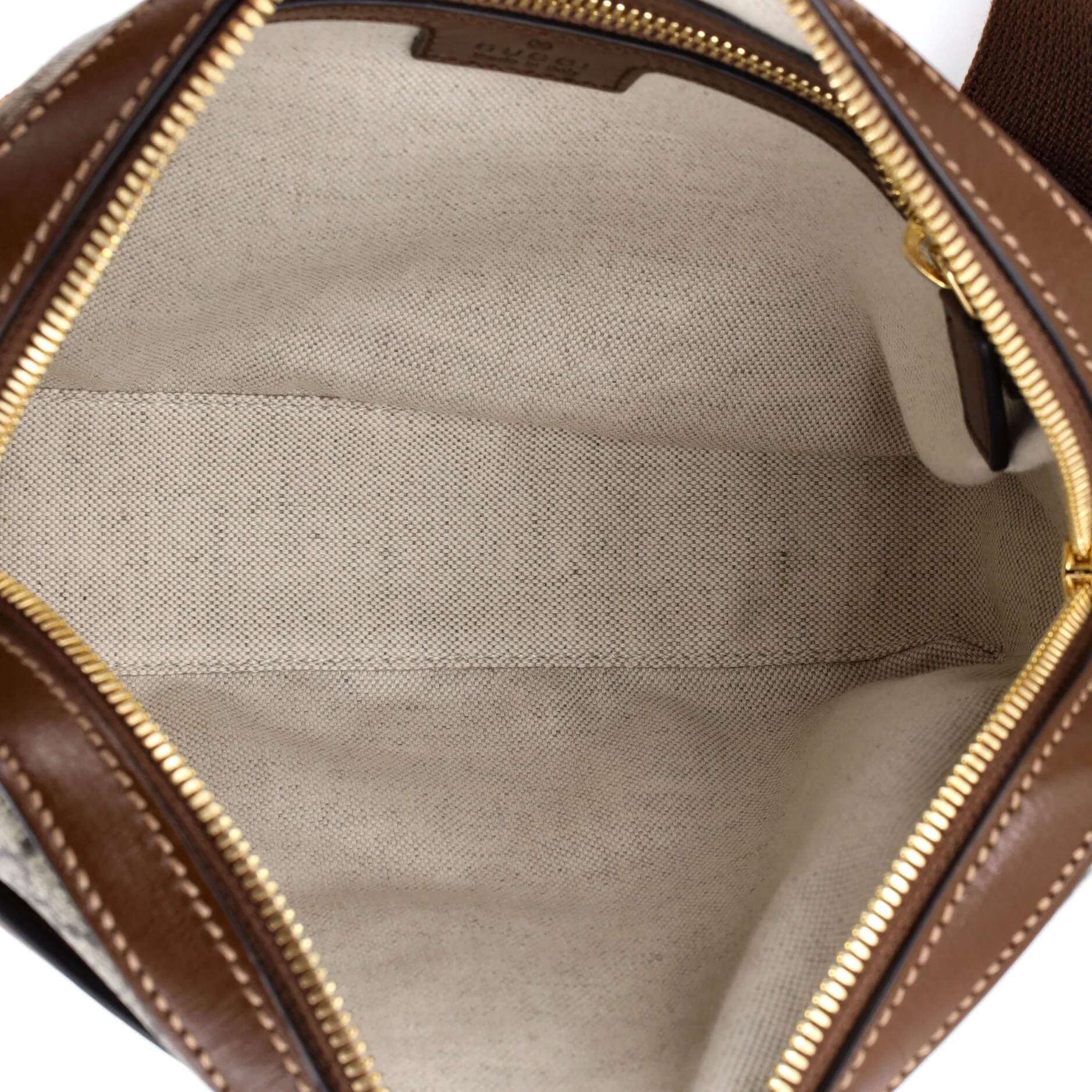 Interlocking G Patch Messenger Camera Bag GG Coated Canvas - Image 5