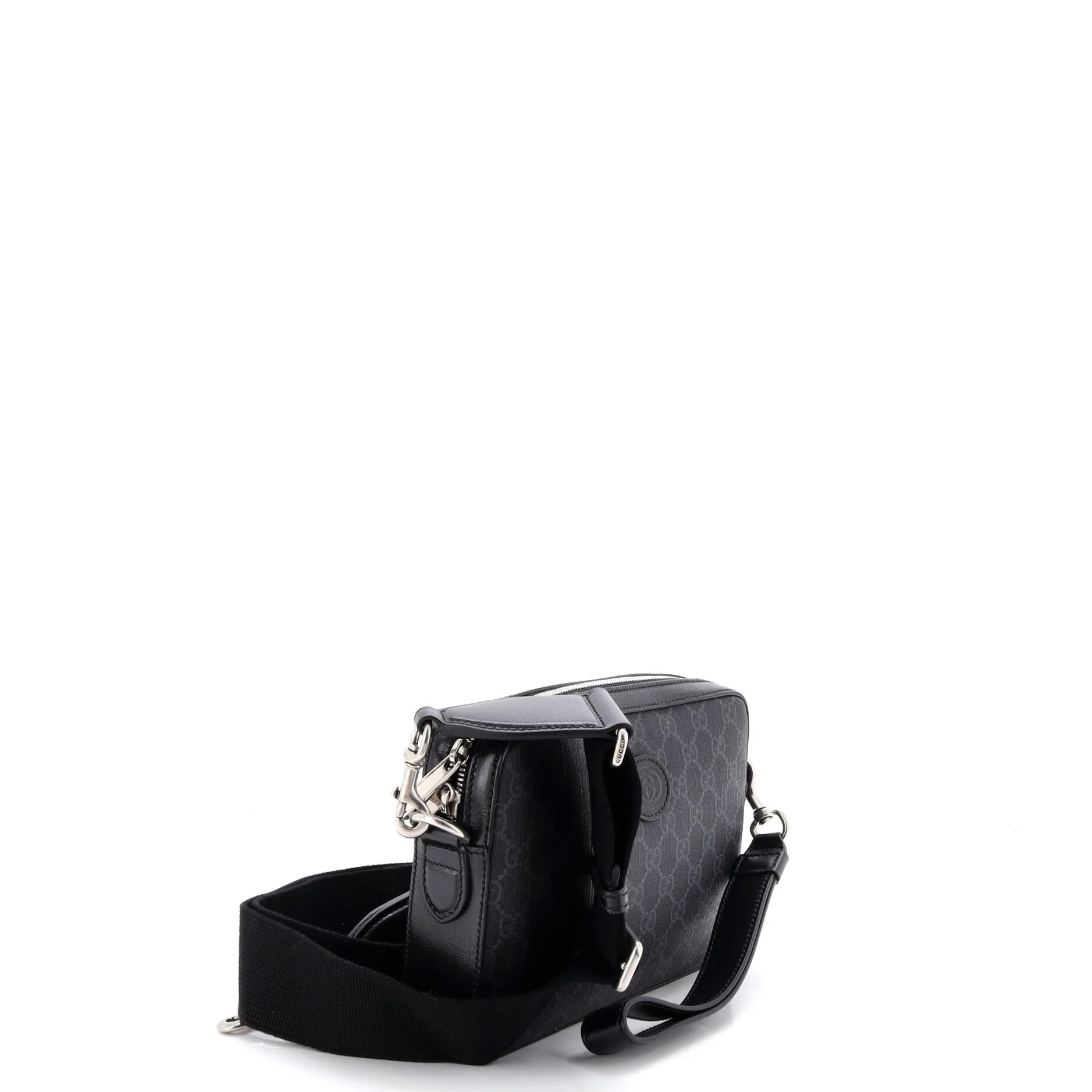 Interlocking G Patch Shoulder Bag GG Coated Canvas Small - Image 2
