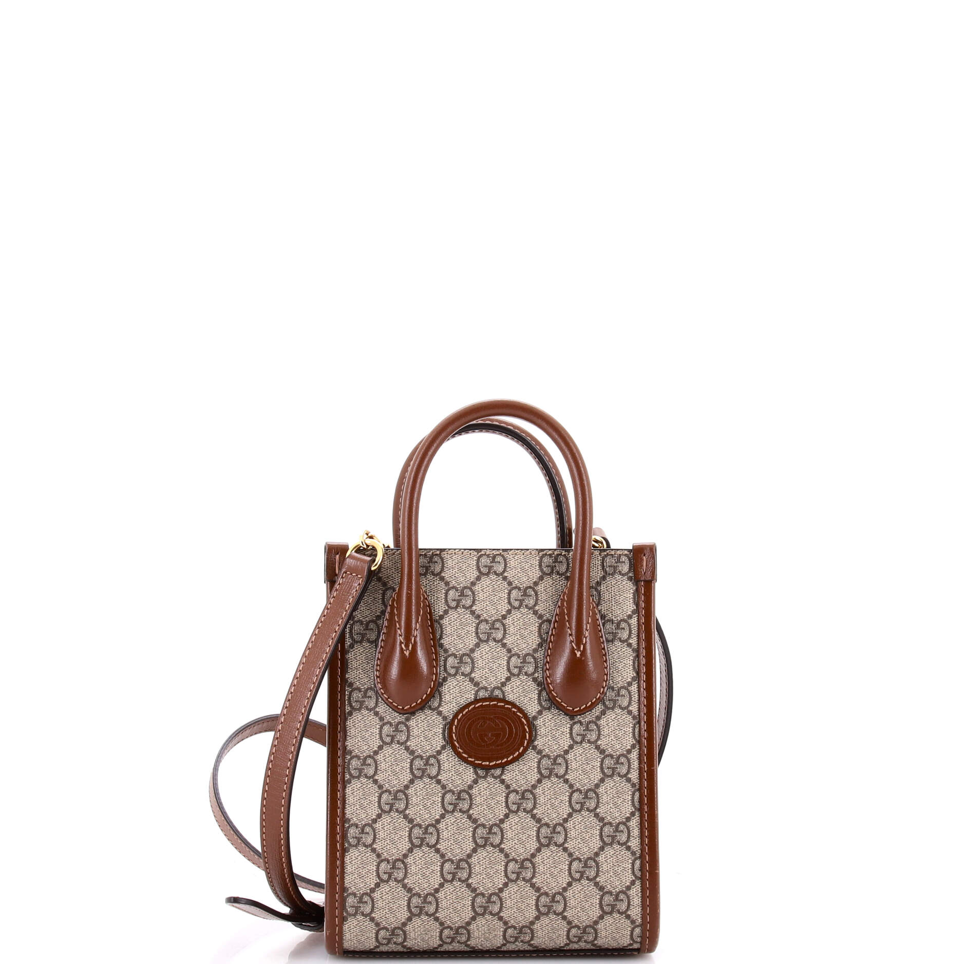 Interlocking G Patch Tote GG Coated Canvas Mini