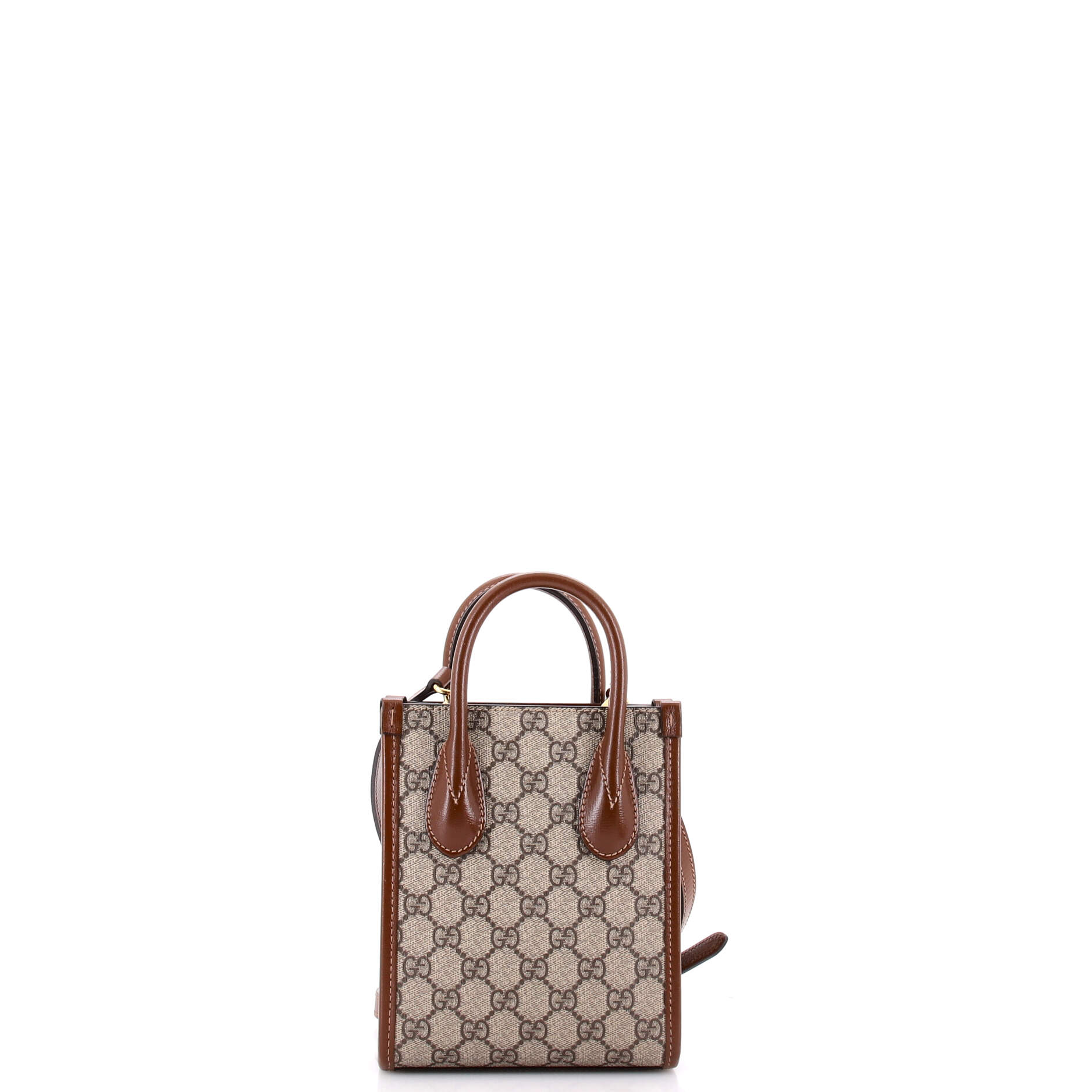 Interlocking G Patch Tote GG Coated Canvas Mini - Image 3