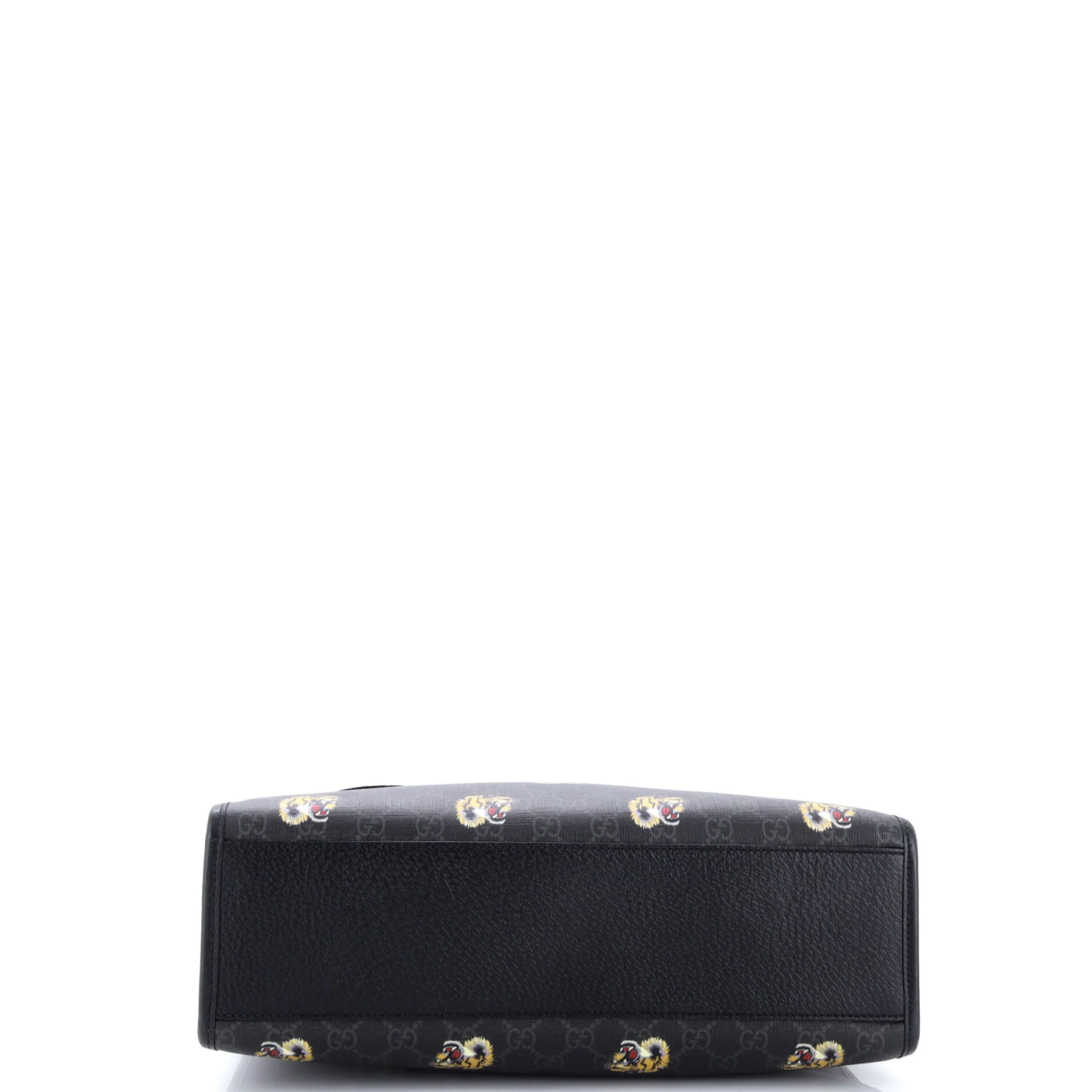 Interlocking G Patch Web Strap Convertible Tote Printed GG Coated Canvas Tall - Image 4