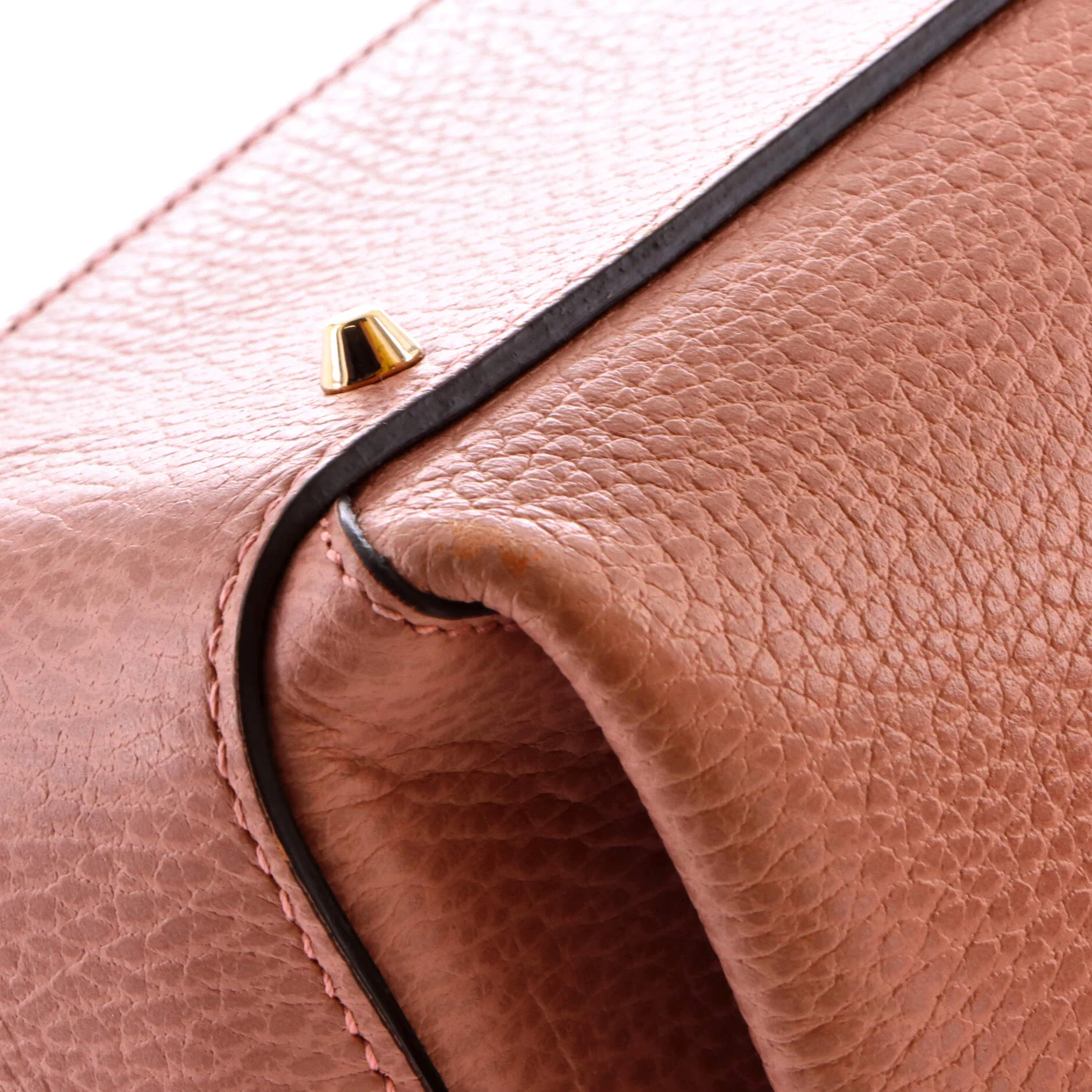 Interlocking Top Handle Bag Leather Medium - Image 6