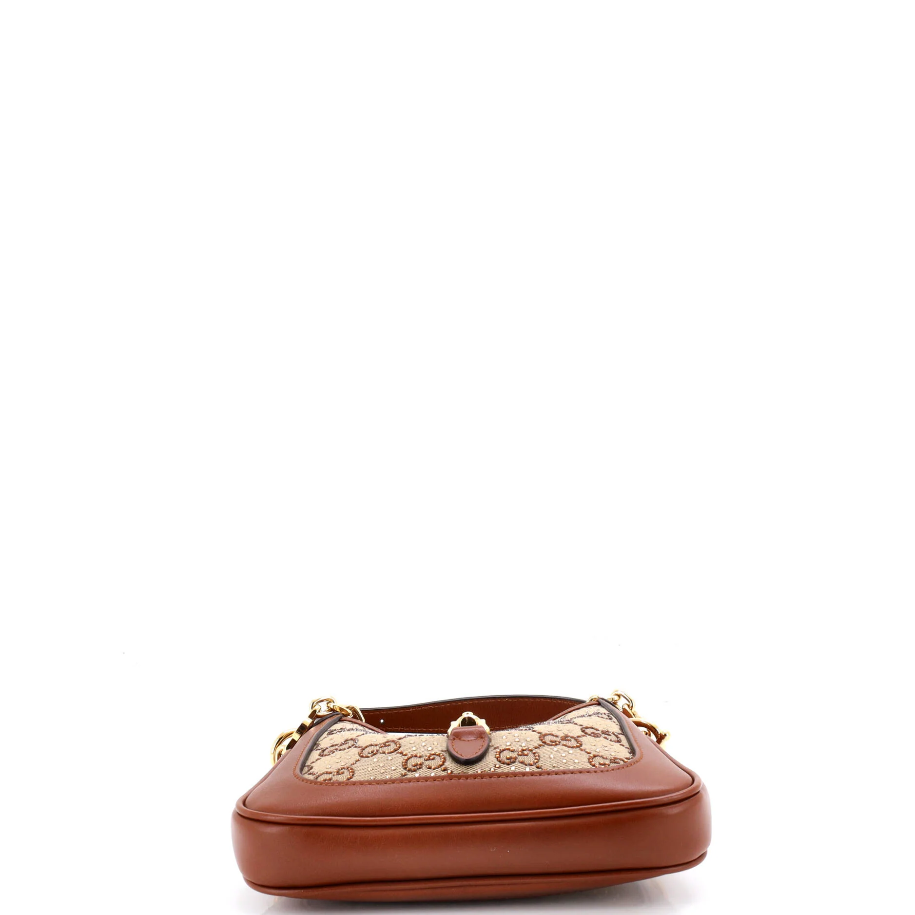 Jackie 1961 Chain Hobo Crystal Embellished GG Canvas Mini - Image 4
