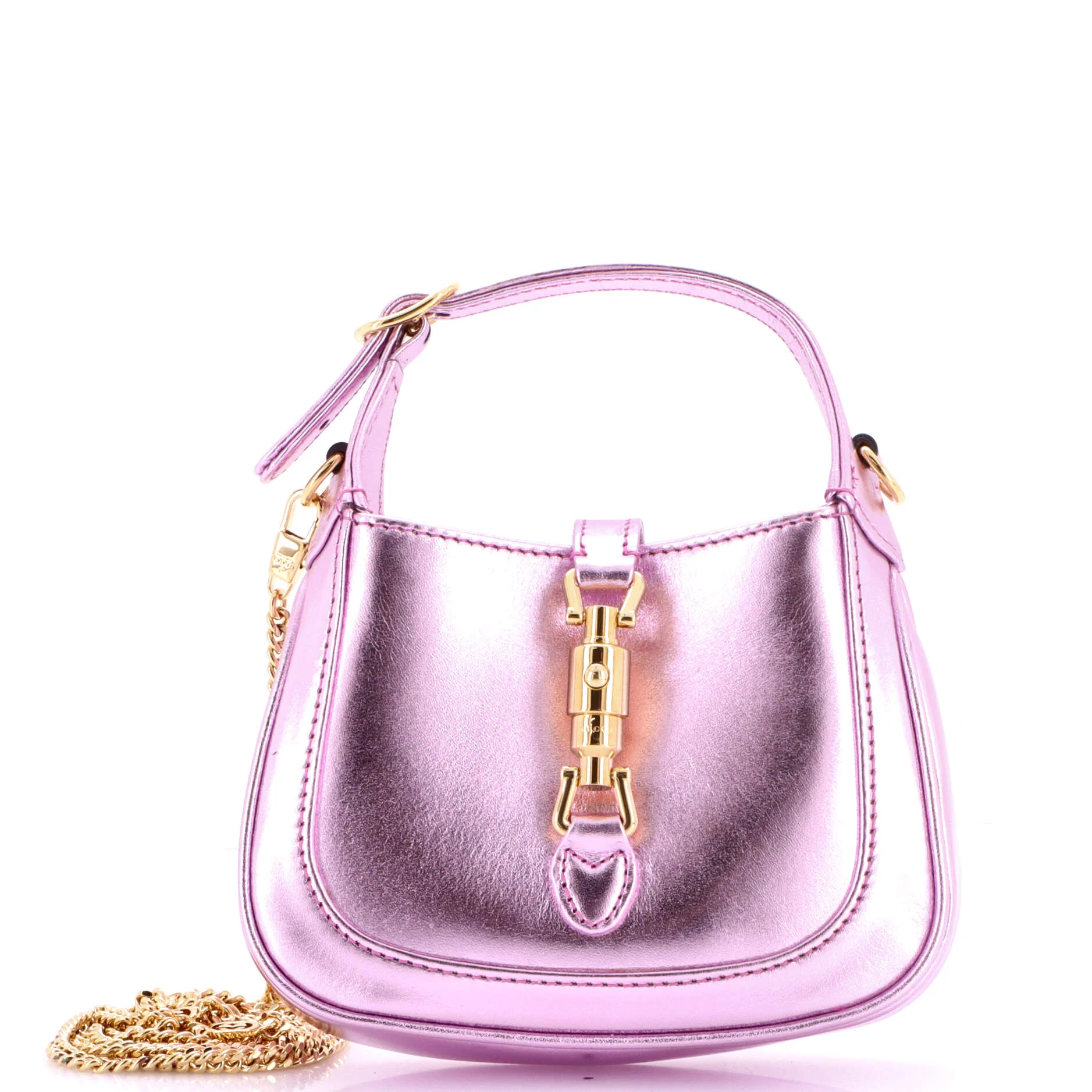 Jackie 1961 Chain Hobo Leather Super Mini