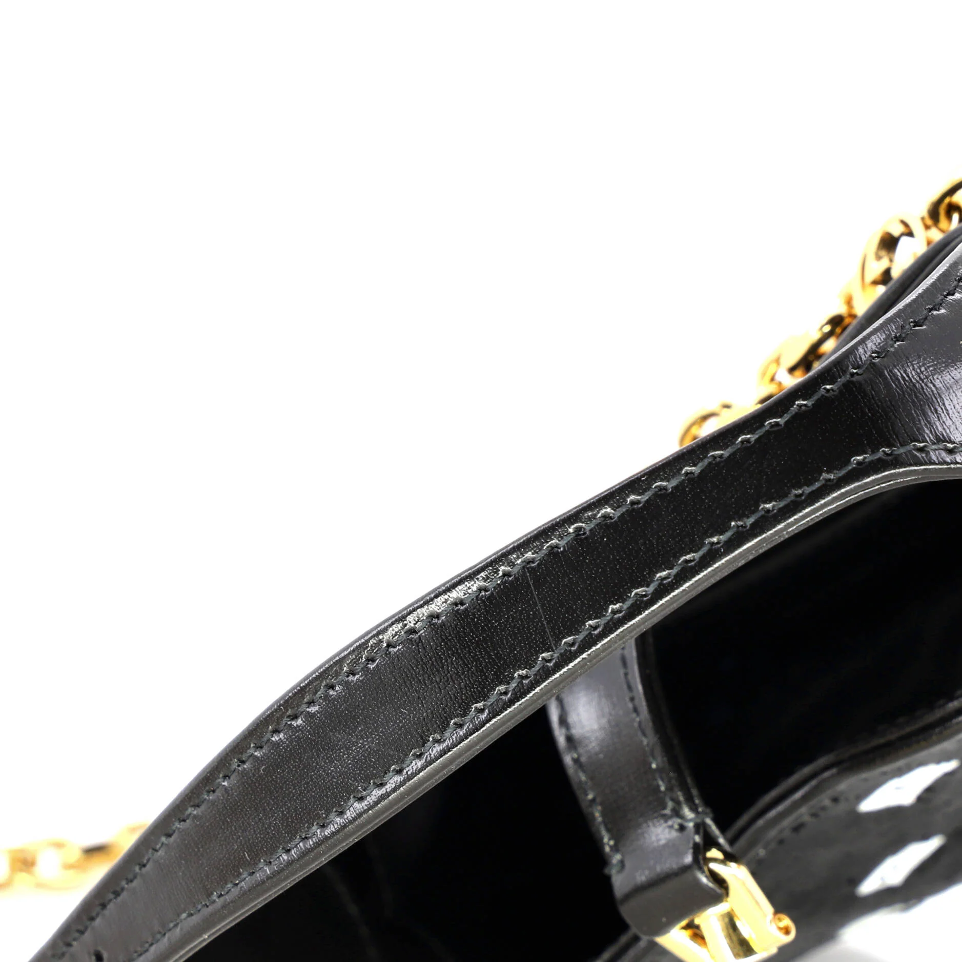 Jackie 1961 Chain Hobo Sequin Embellished Satin with Leather Mini - Image 6