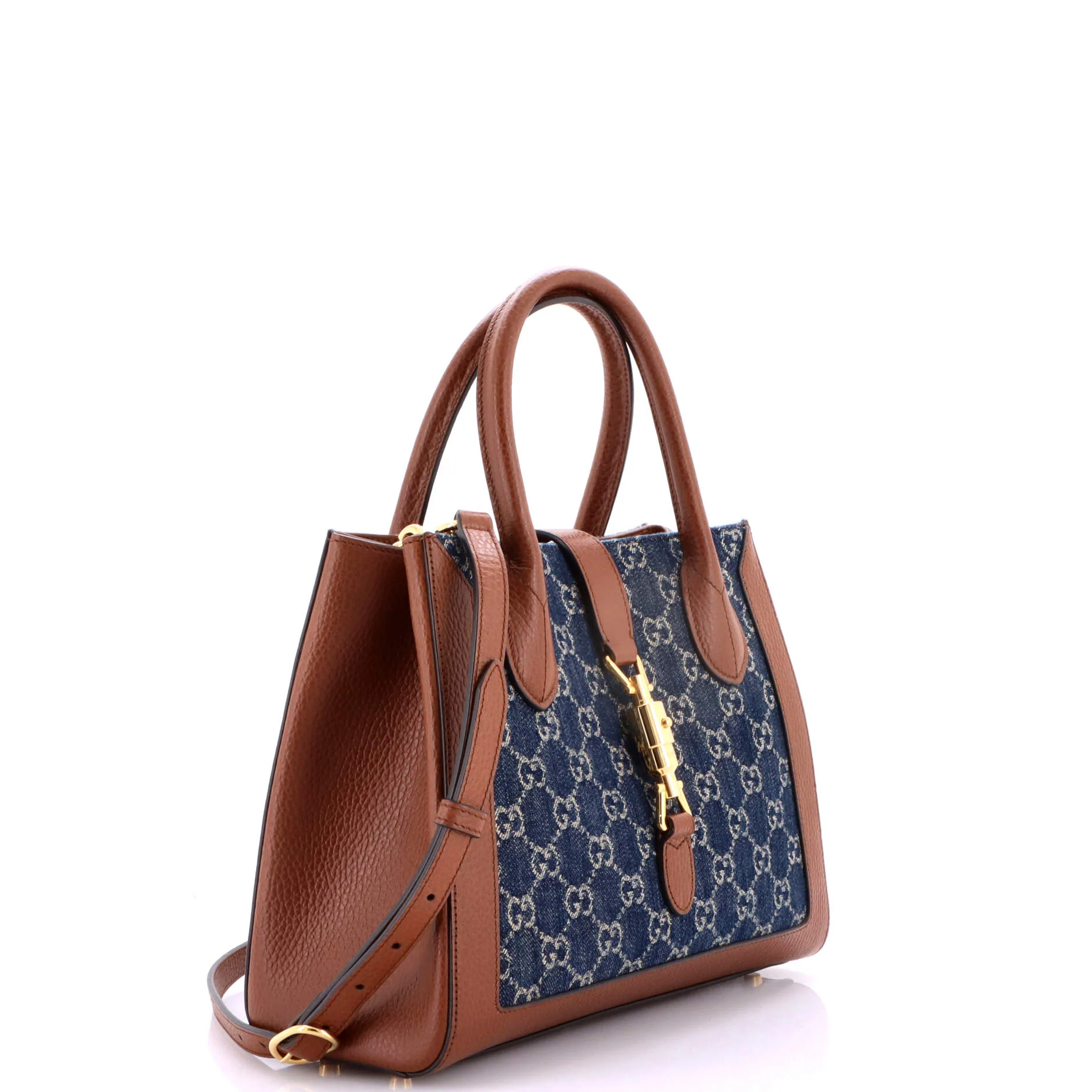 Jackie 1961 Tote GG Denim and Leather Medium - Image 2