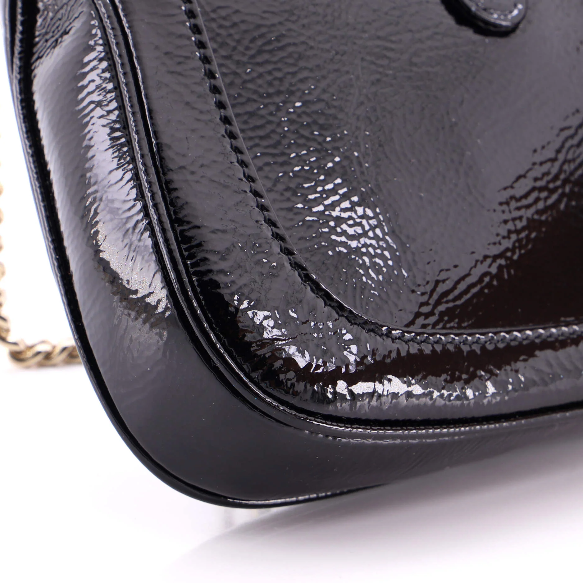 Jackie Notte Chain Hobo Patent Mini - Image 6