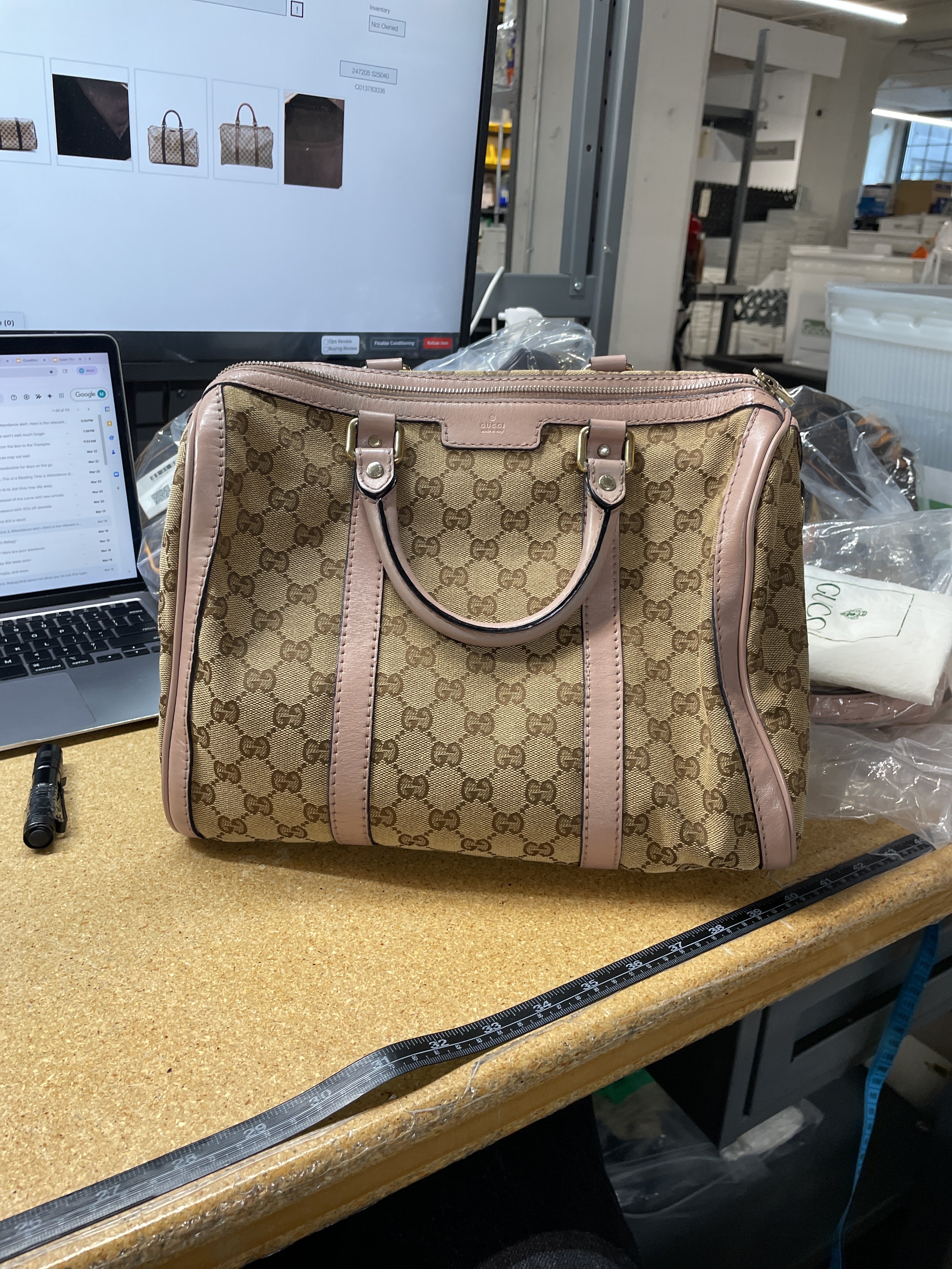 Joy Boston Bag GG Canvas Medium - Image 8