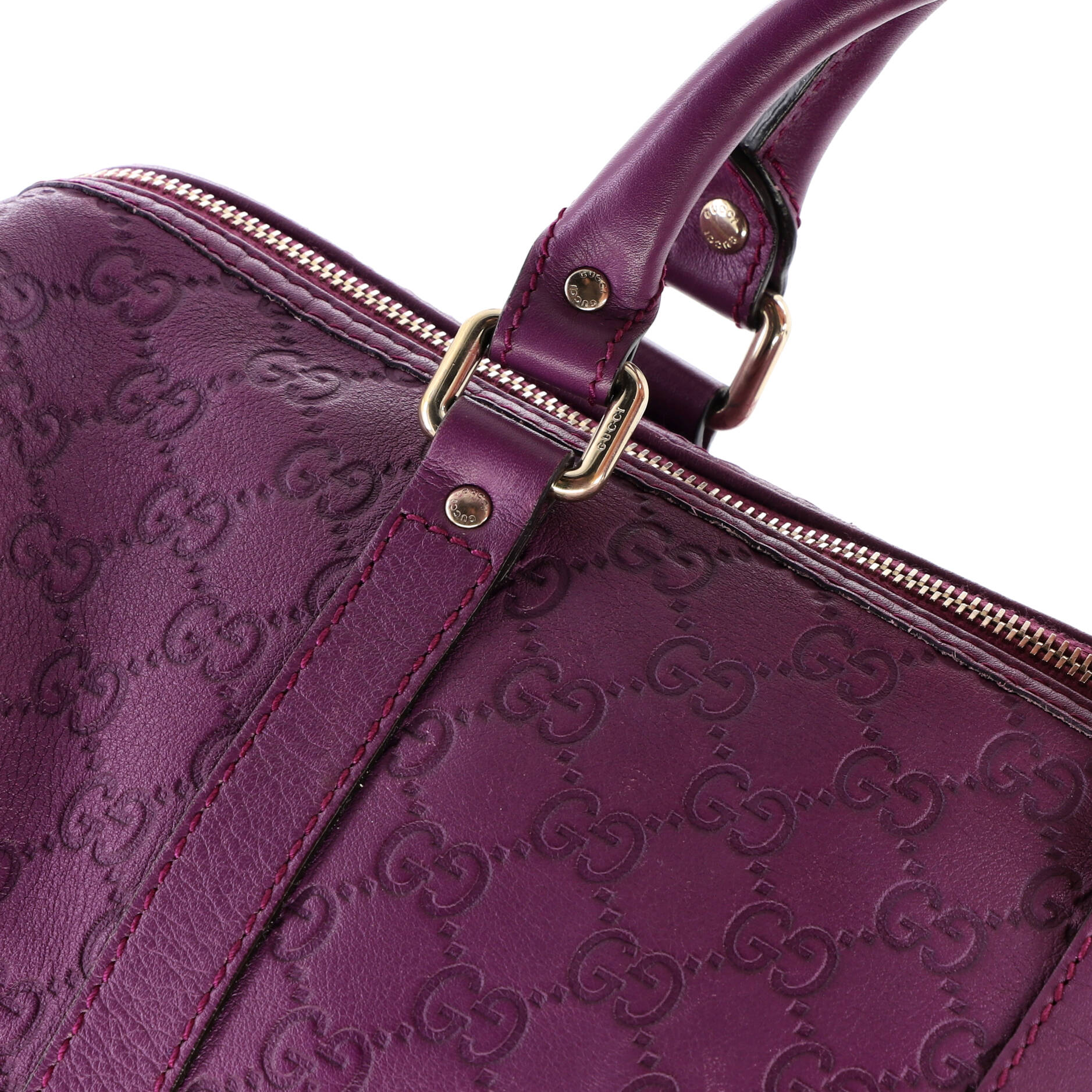 Joy Boston Bag Guccissima Leather Medium - Image 7