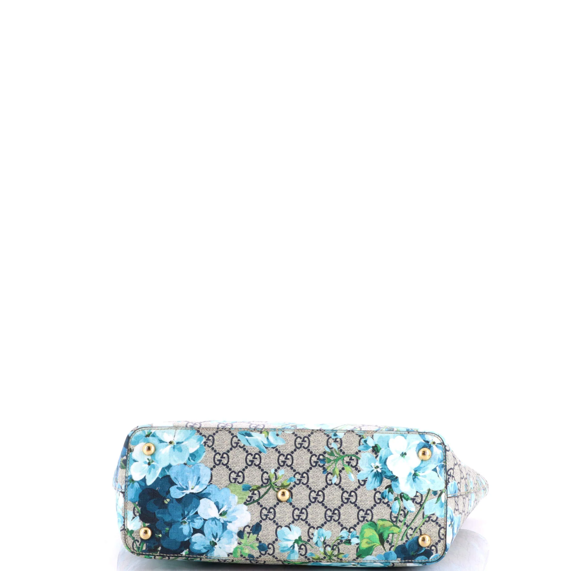 Linea A Zip Tote Blooms Print GG Coated Canvas Medium - Image 4