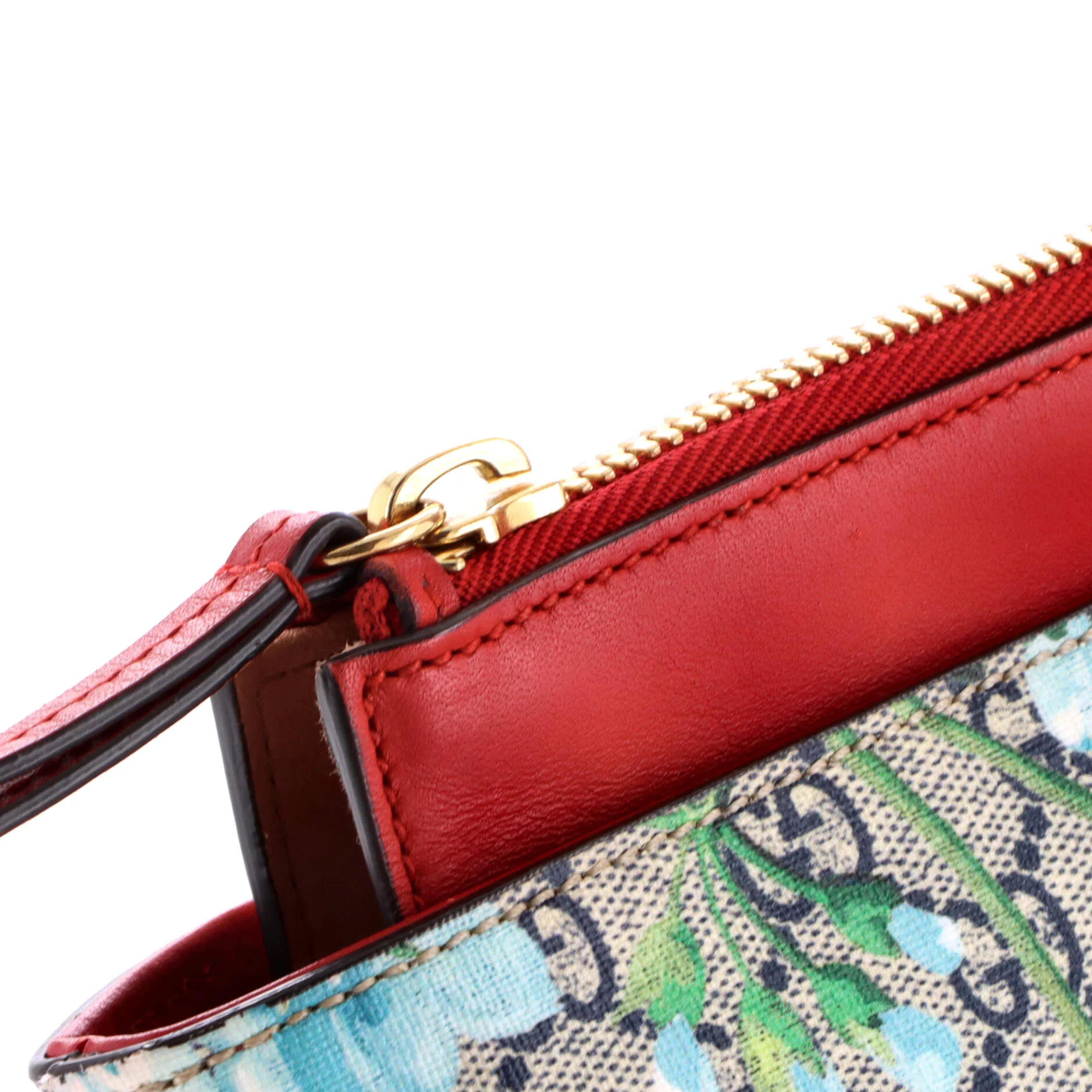Linea A Zip Tote Blooms Print GG Coated Canvas Medium - Image 6