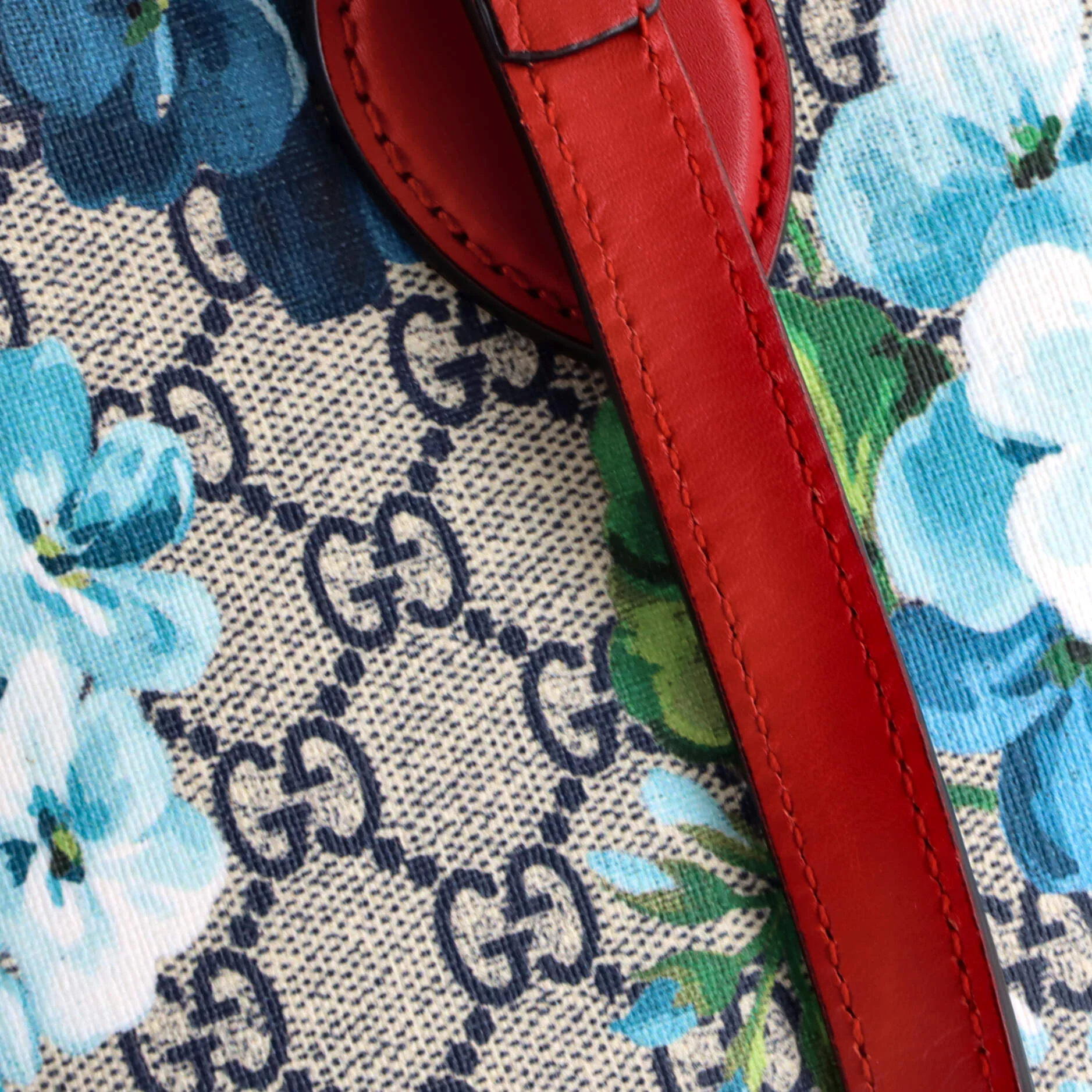 Linea A Zip Tote Blooms Print GG Coated Canvas Medium - Image 7
