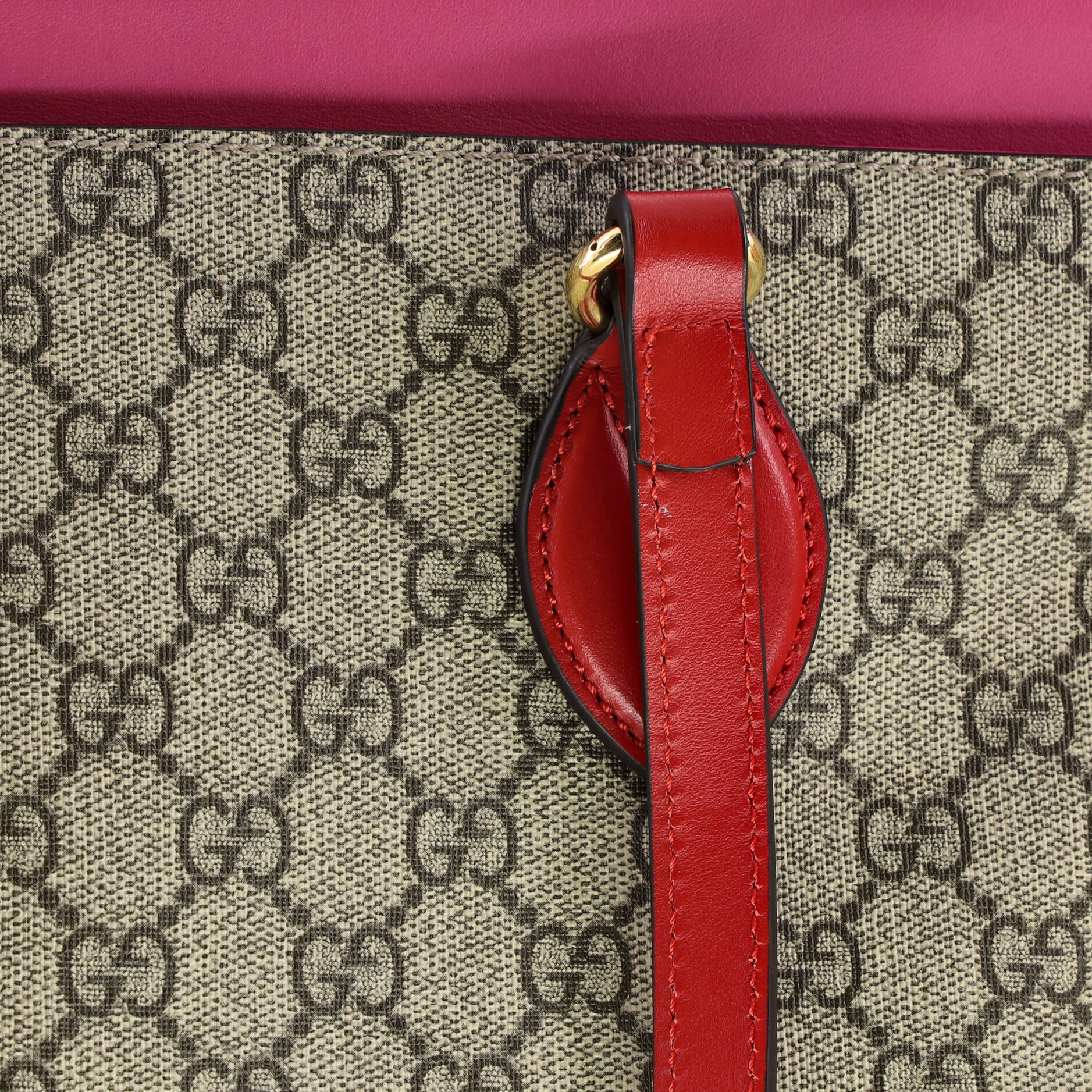 Linea A Zip Tote GG Coated Canvas and Leather Medium - Image 6