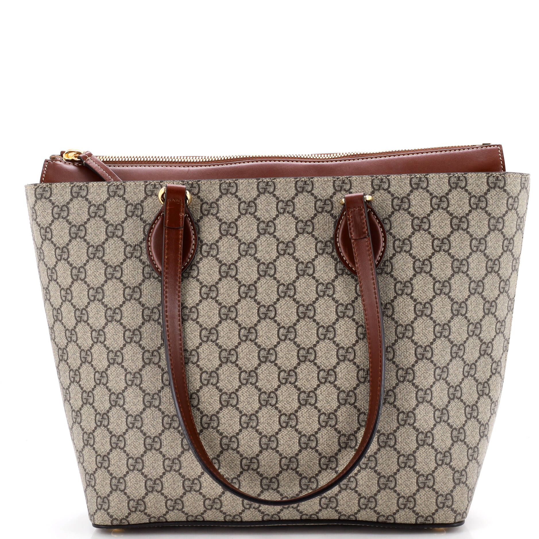 Linea A Zip Tote GG Coated Canvas and Leather Medium