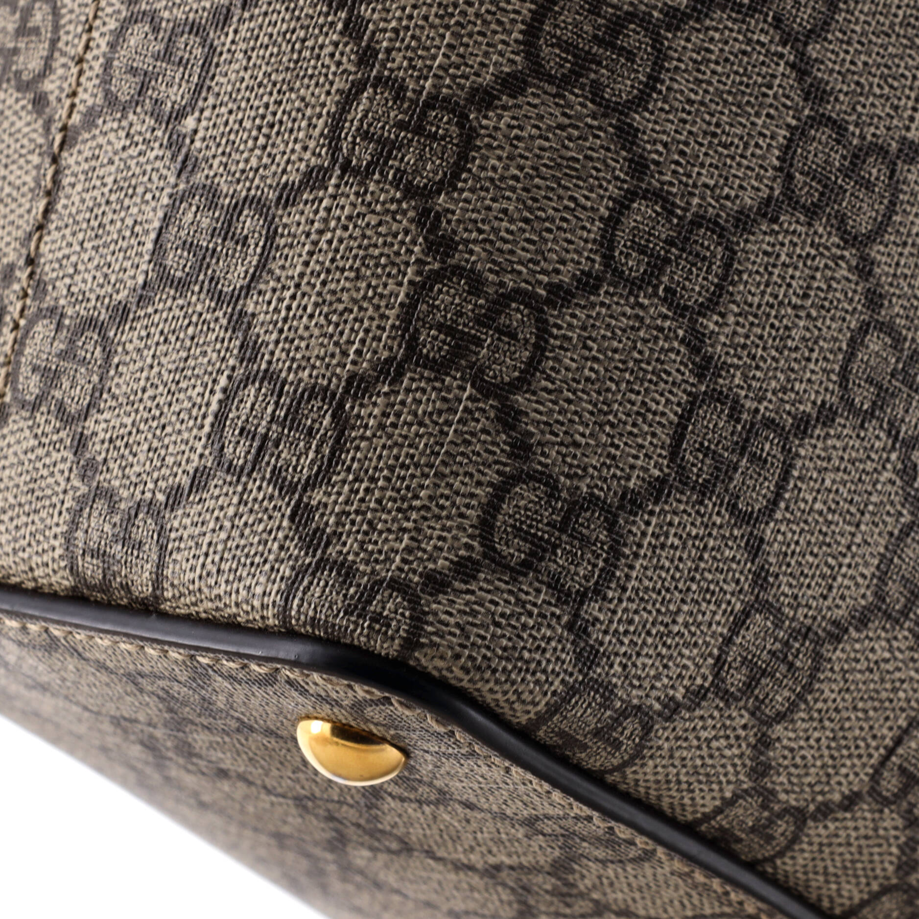Linea A Zip Tote GG Coated Canvas and Leather Medium - Image 6