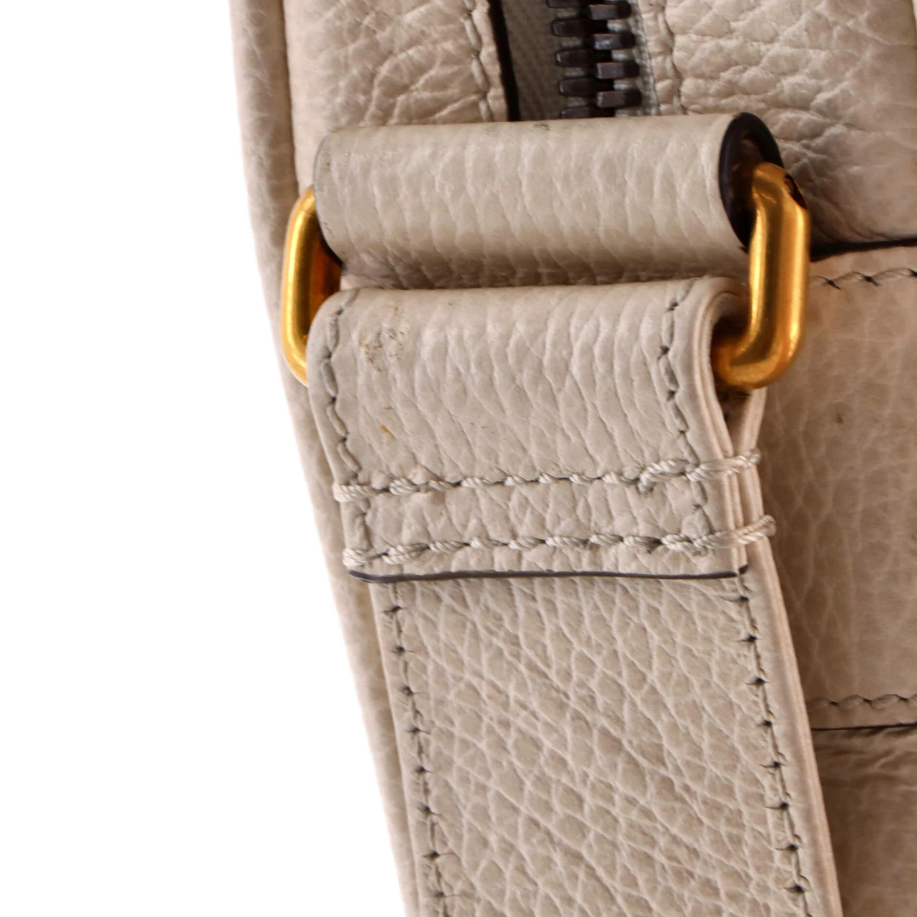 Logo Zip Messenger Bag Printed Leather Small - Image 7