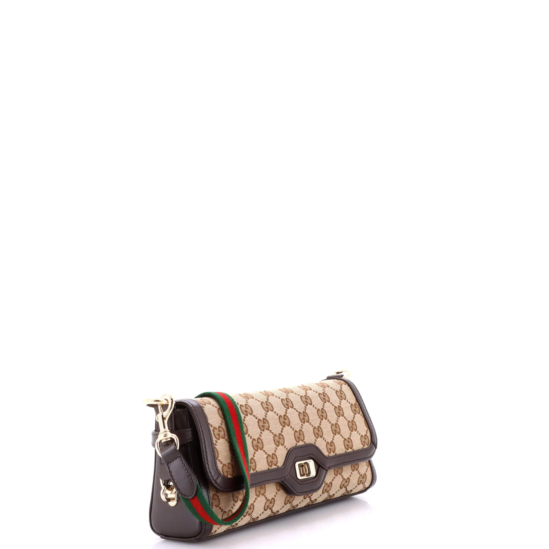 Luce Shoulder Bag GG Canvas with Leather Small - Image 2
