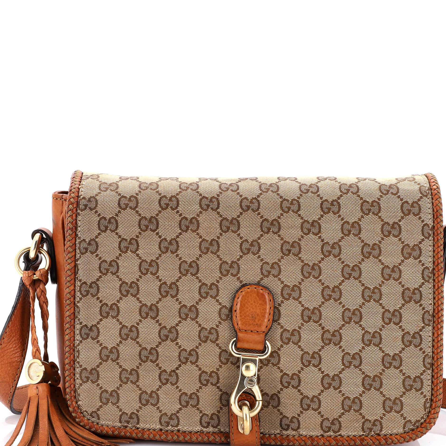 Marrakech Messenger Bag GG Canvas with Leather Medium