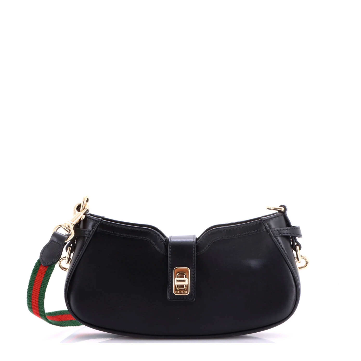 Moon Side Shoulder Bag Leather Mini