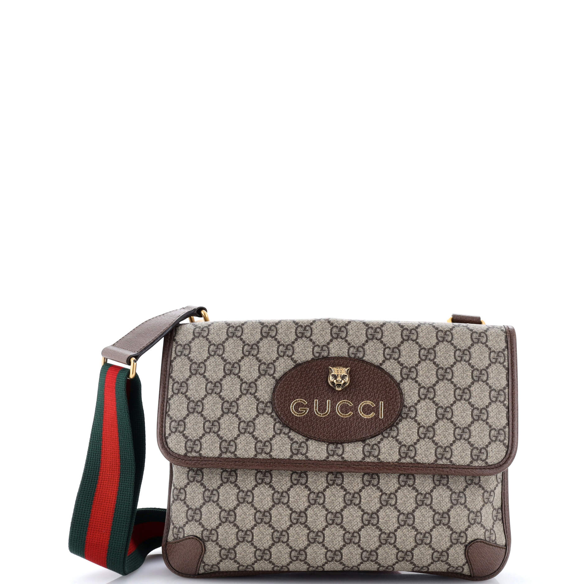 Neo Vintage Flap Messenger GG Coated Canvas Medium