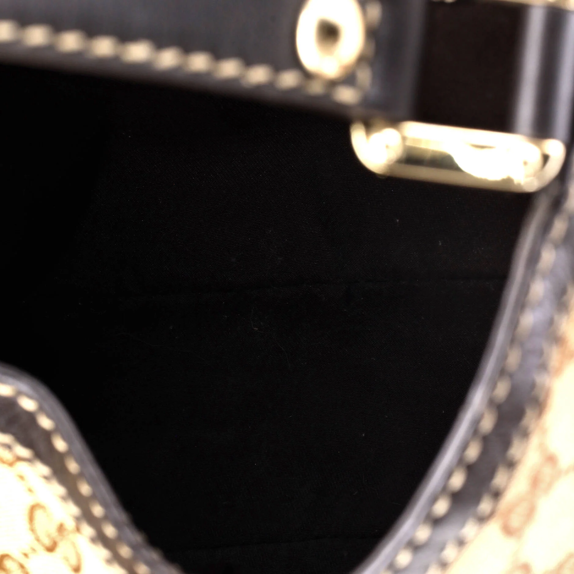 New Ladies Web Hobo GG Canvas Medium - Image 5