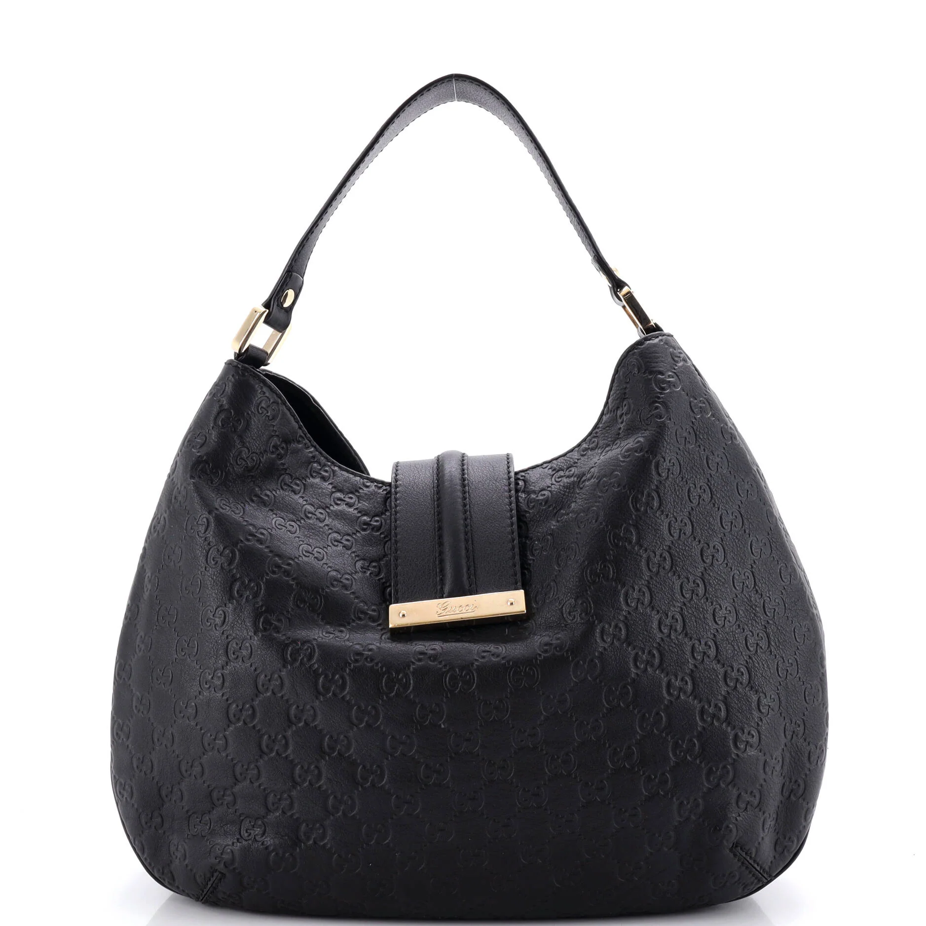 New Ladies Web Hobo Guccissima Leather Medium