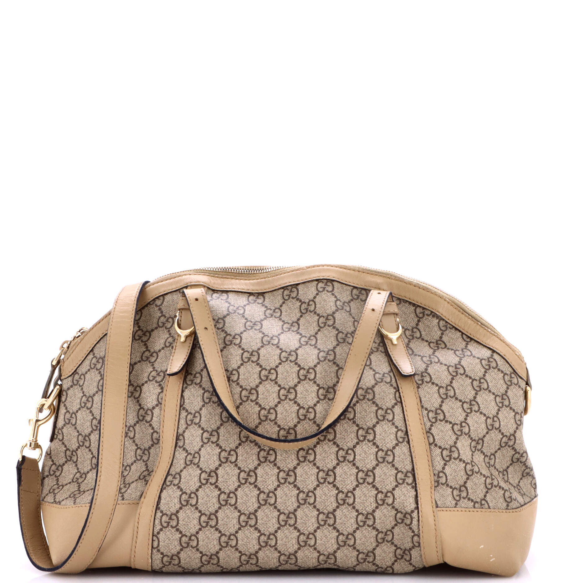 Nice Top Handle Bag GG Coated Canvas Medium