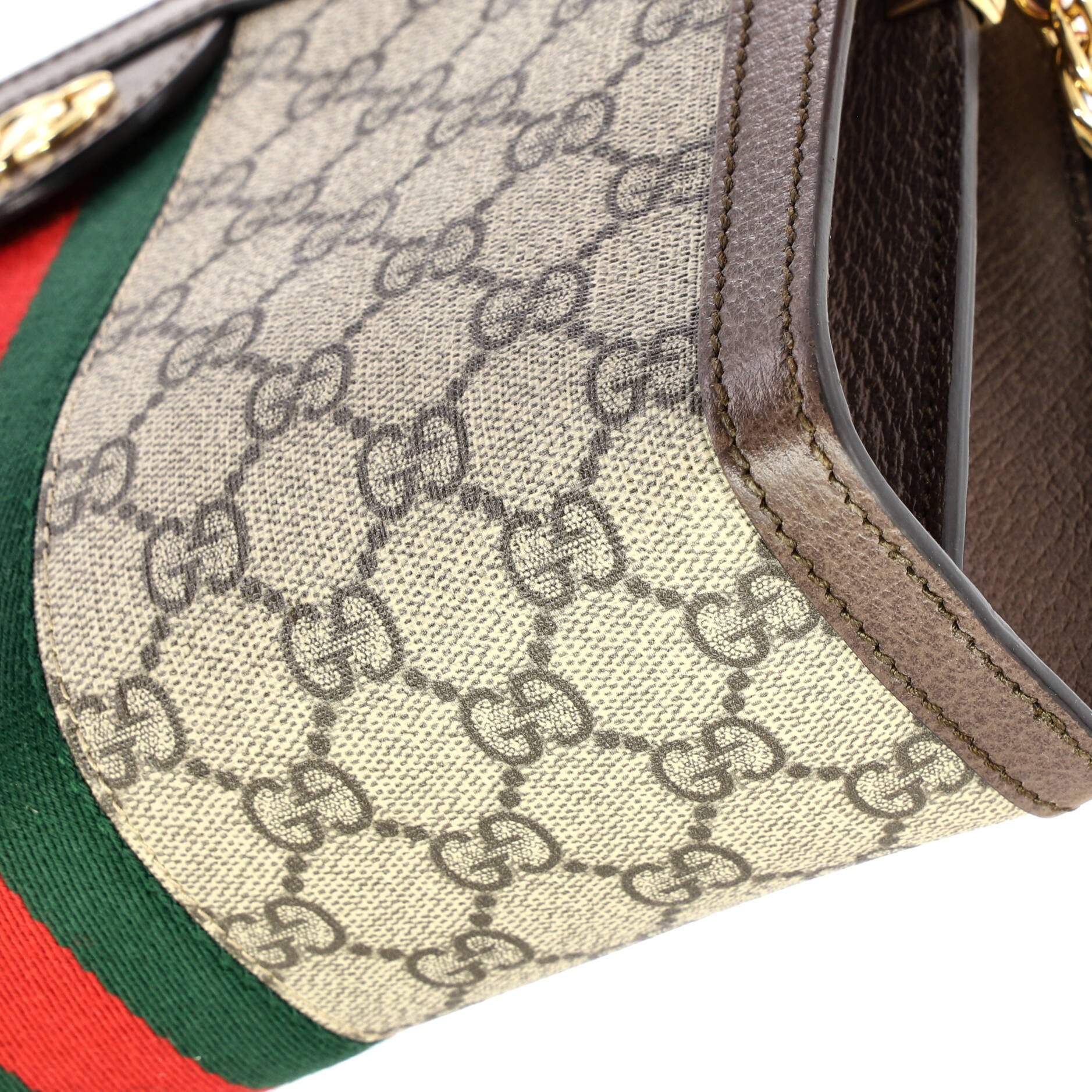 Ophidia Chain Shoulder Bag GG Coated Canvas Small - Image 8